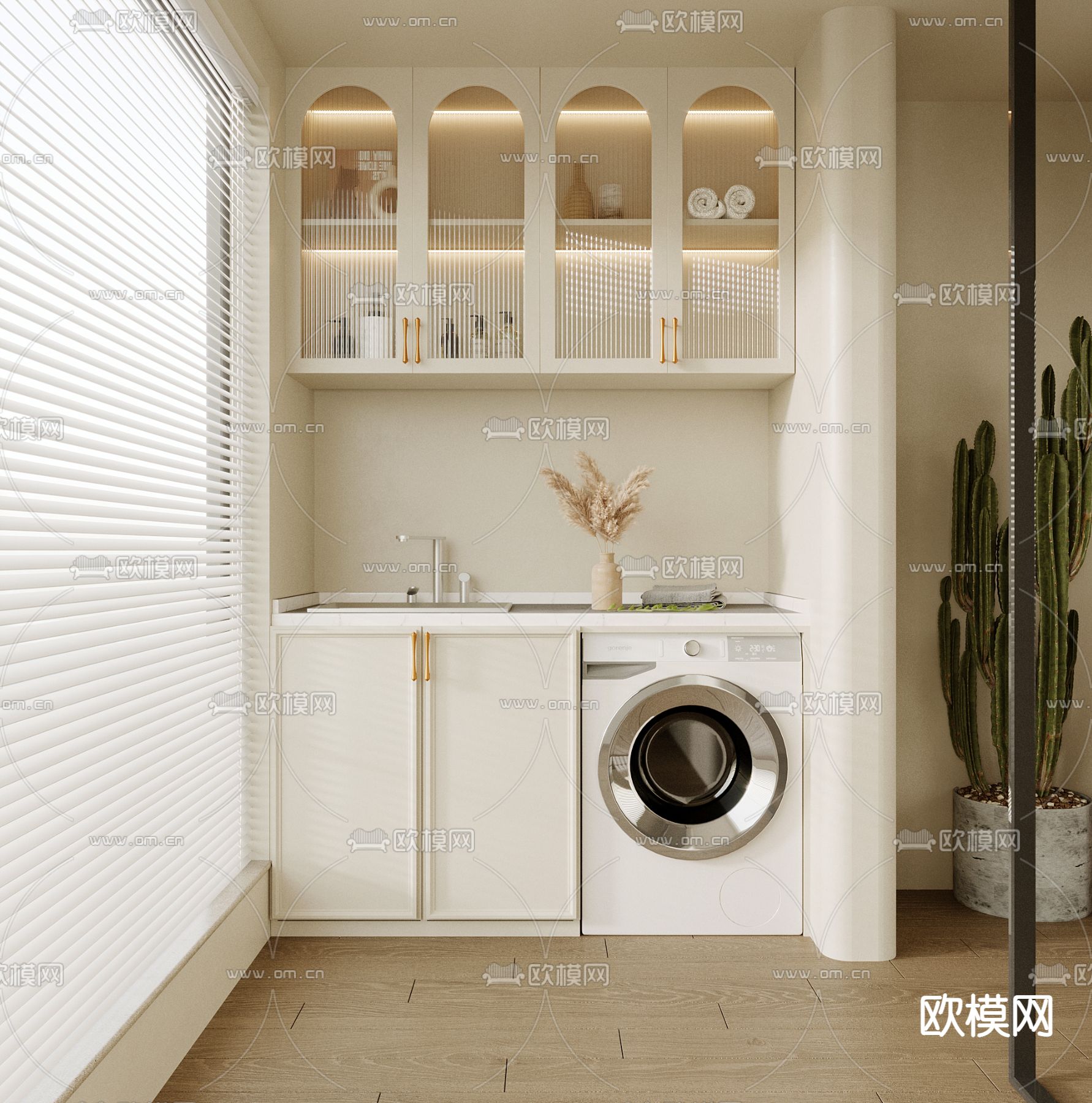 阳台柜 浴室柜 洗衣机柜3d模型下载