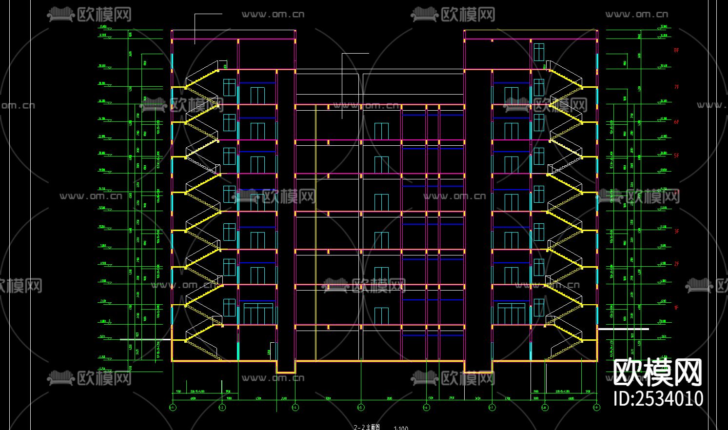 新东方百货大楼CAD施工图下载（渲染图2）