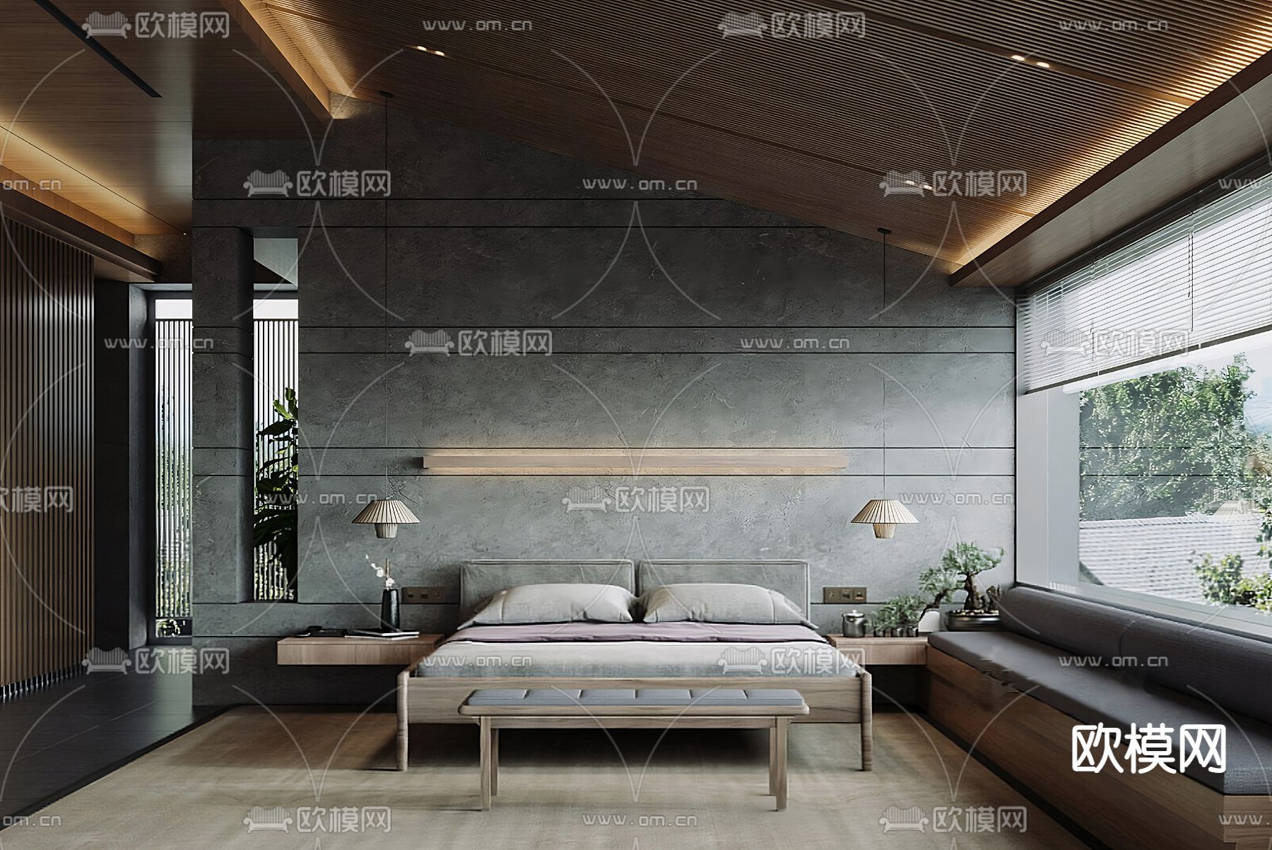 酒店客房3d模型下载