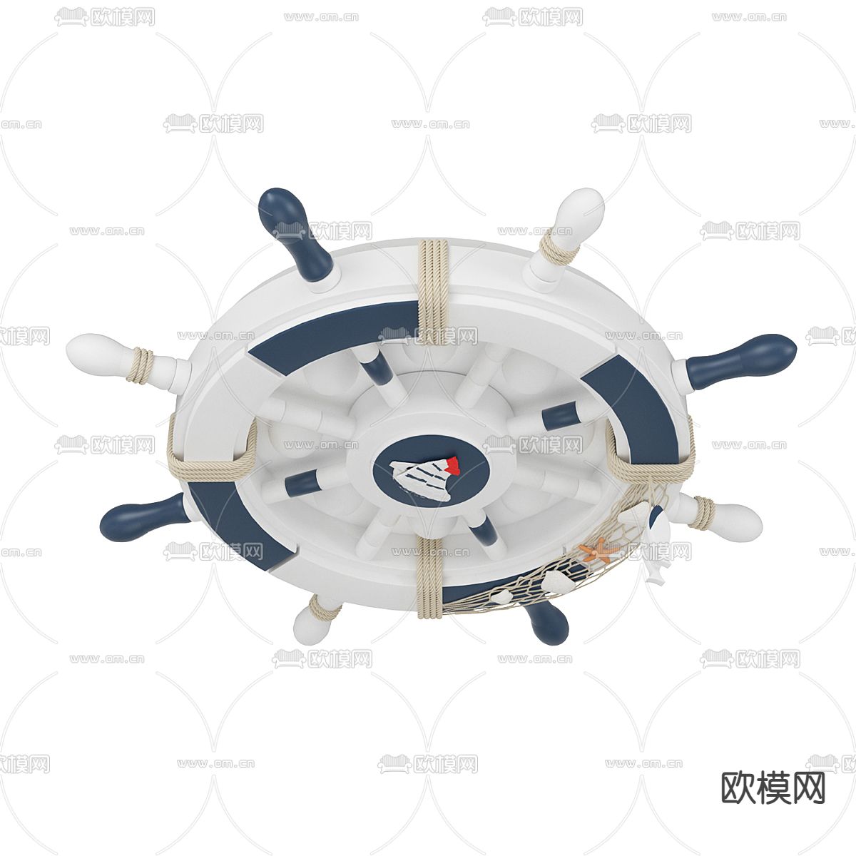 儿童吸顶灯 船坨吸顶灯3d模型下载（渲染图1）