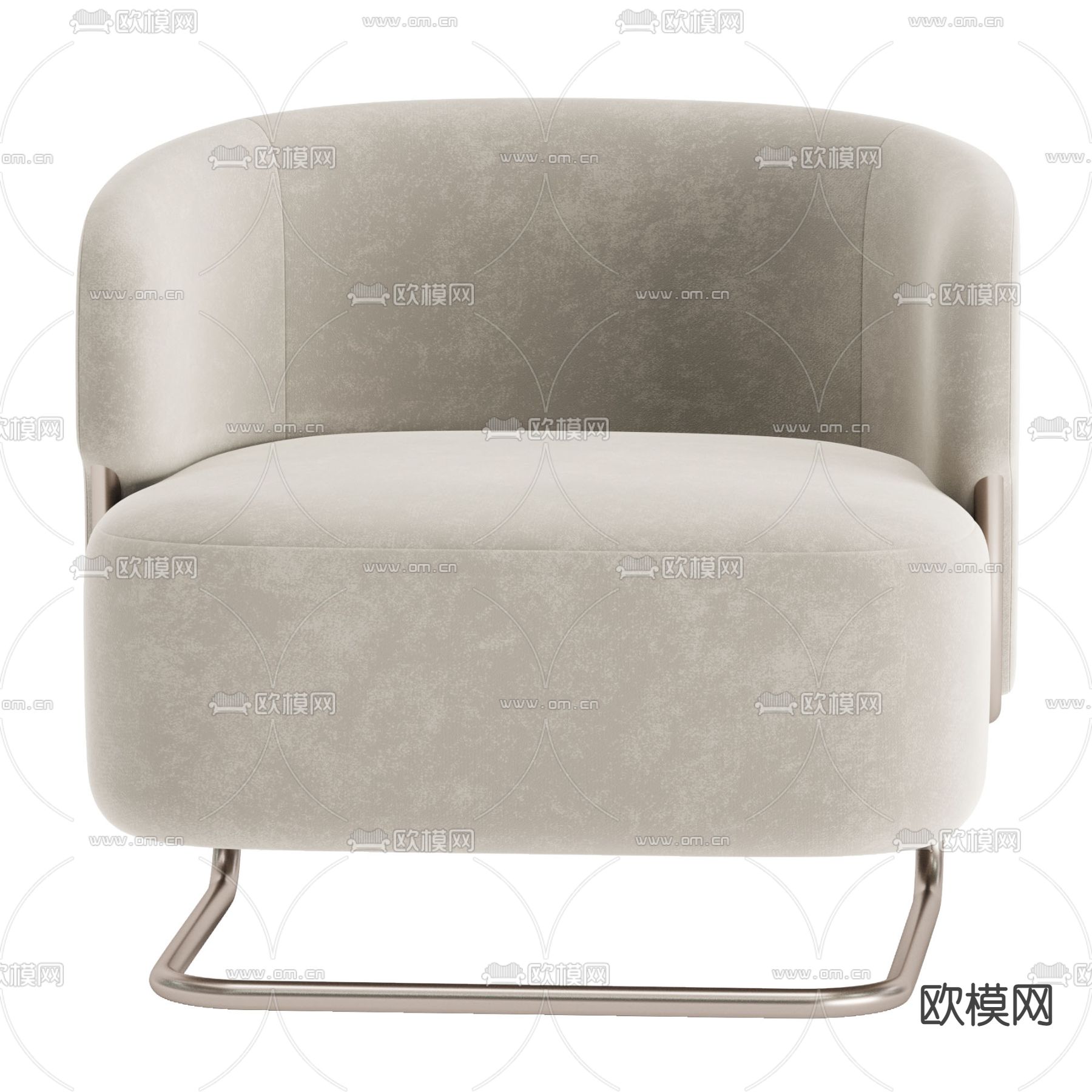 单人沙发3d模型下载（渲染图4）