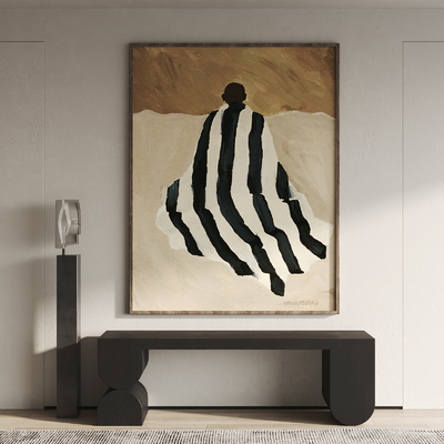  侘寂风装饰画su模型 