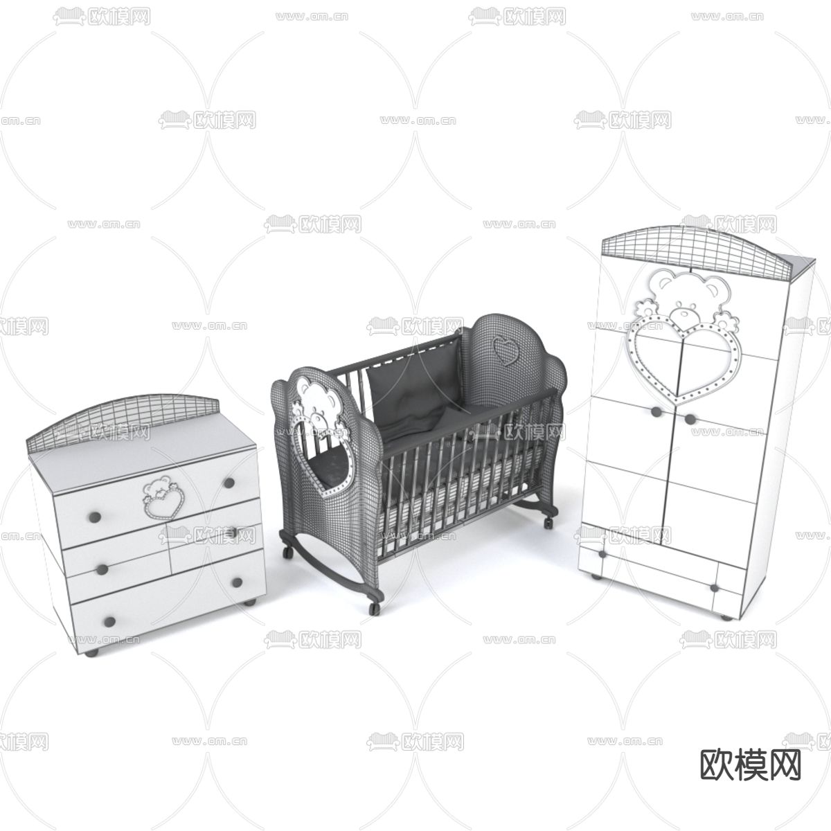 儿童用品免费3d模型下载（渲染图3）