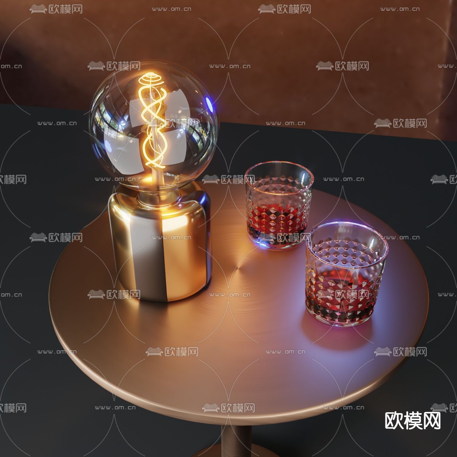 创意台灯 氛围灯3d模型
