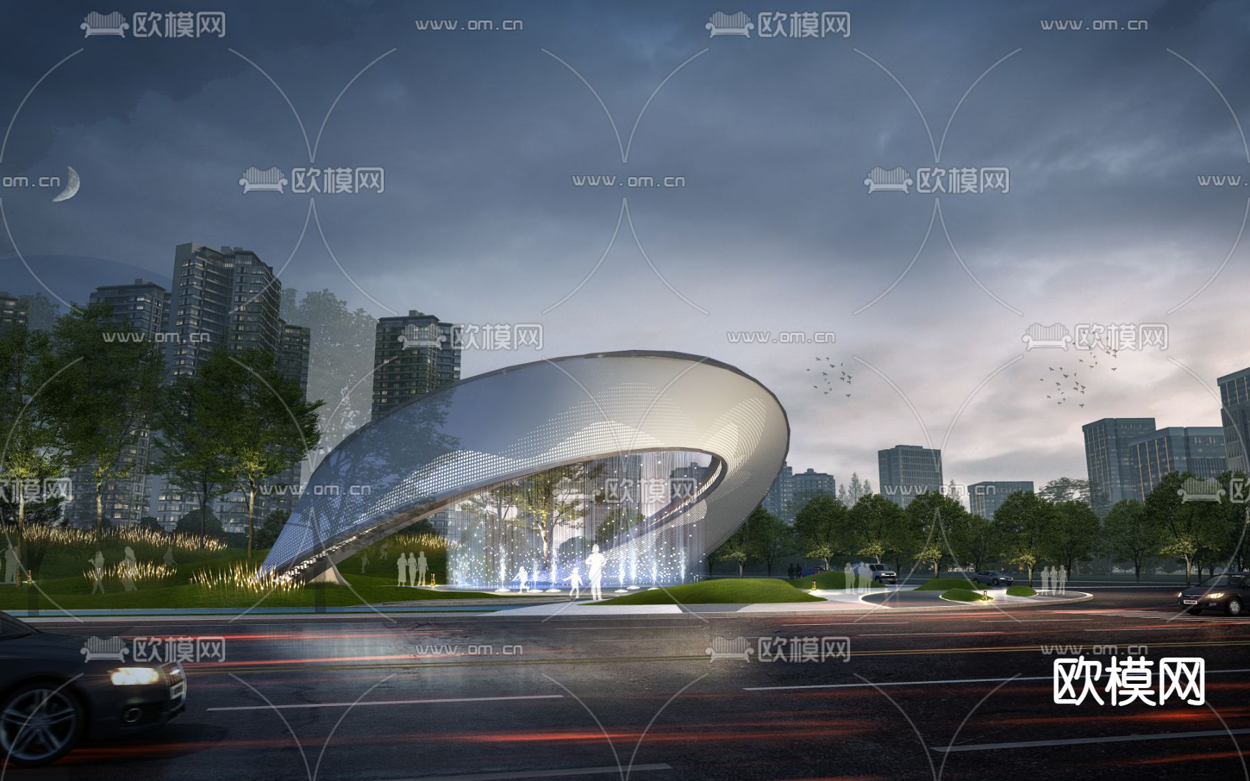 城市道路PSD下载