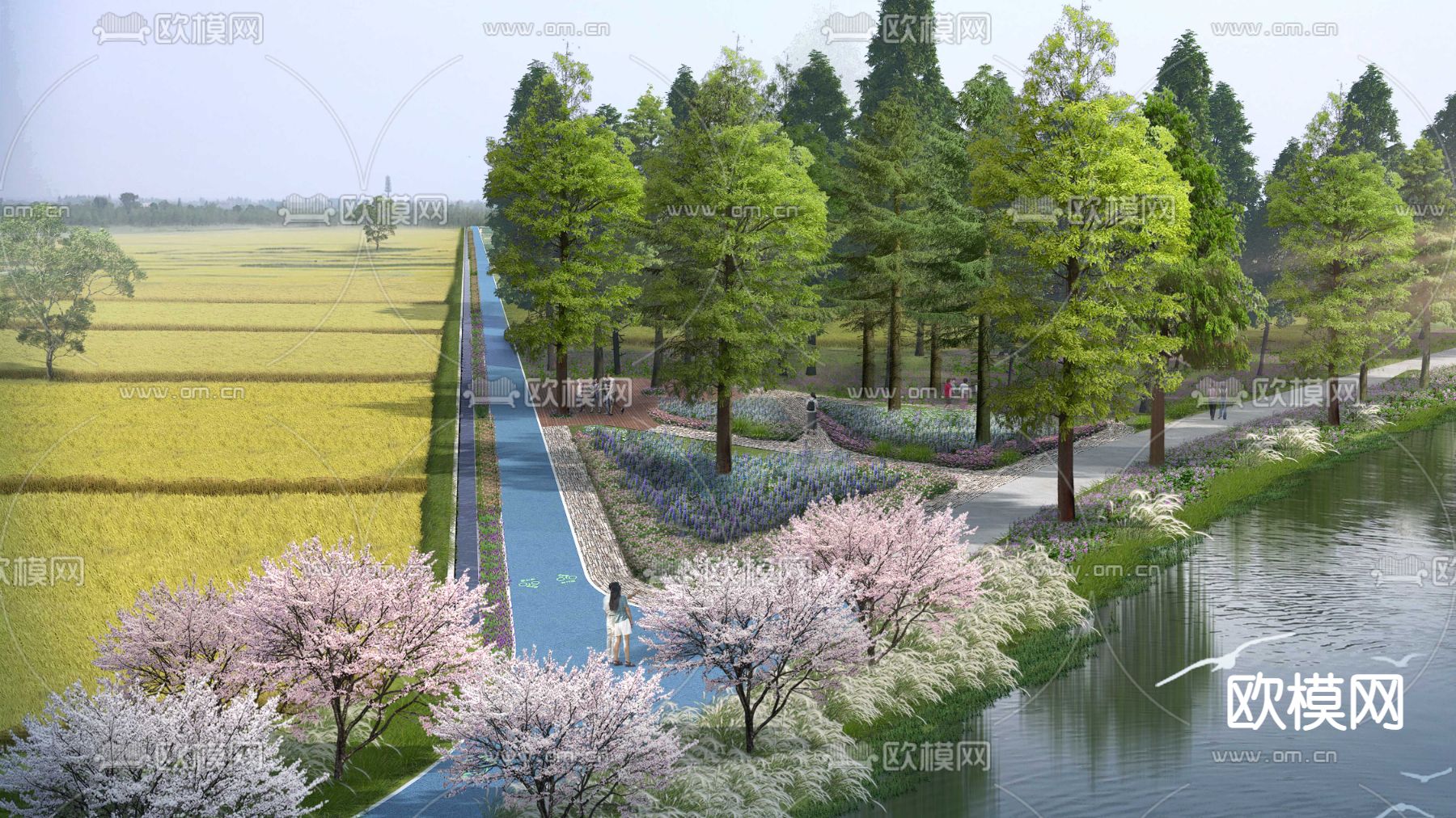 道路 农田园林PSD下载