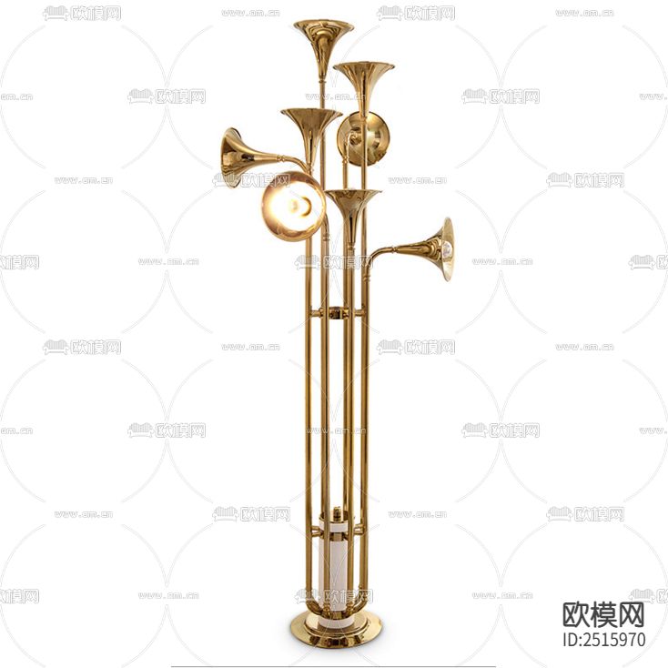 现代轻奢不锈钢小号落地灯