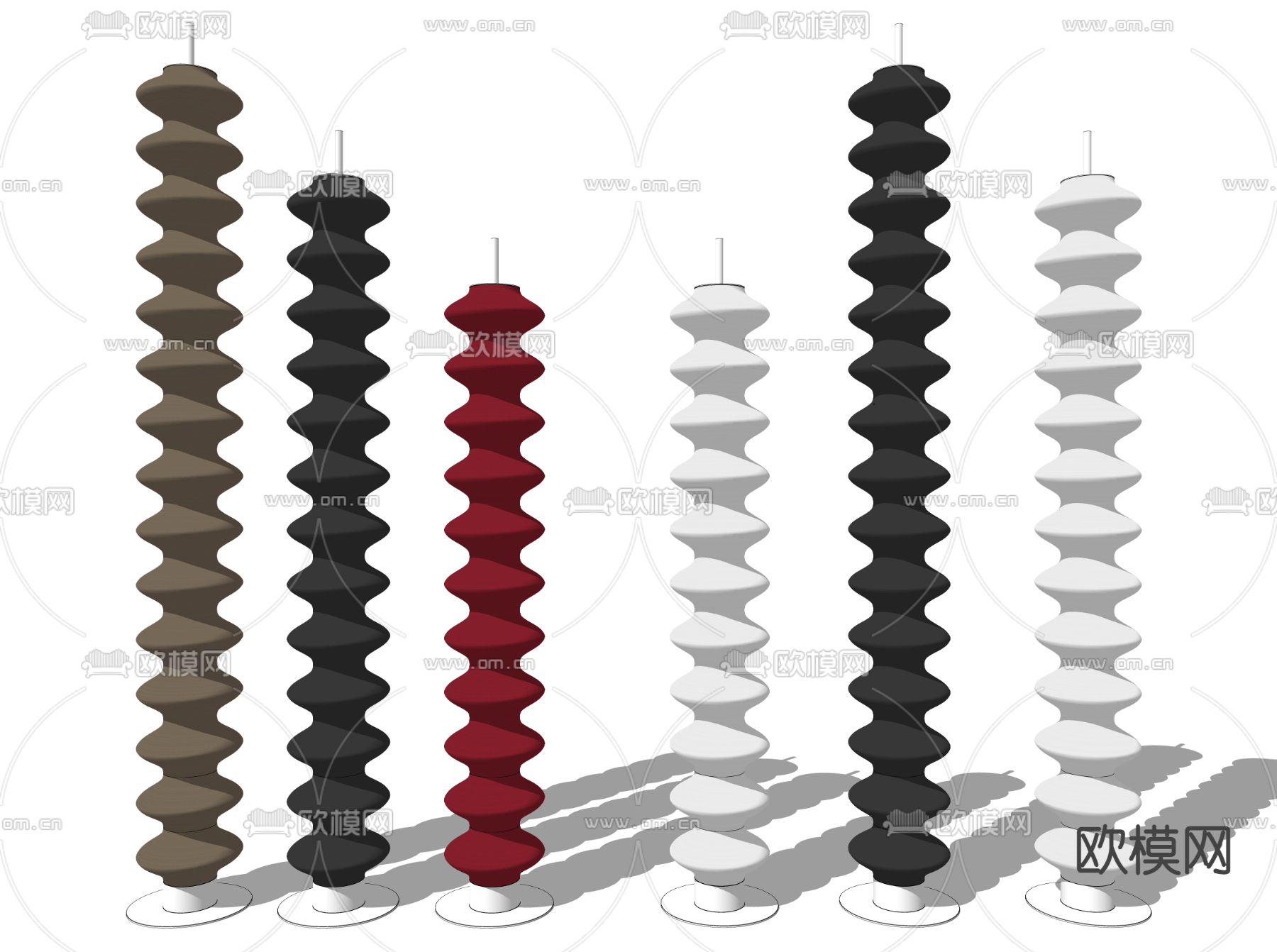现代暖气片 散热器su模型下载（渲染图2）