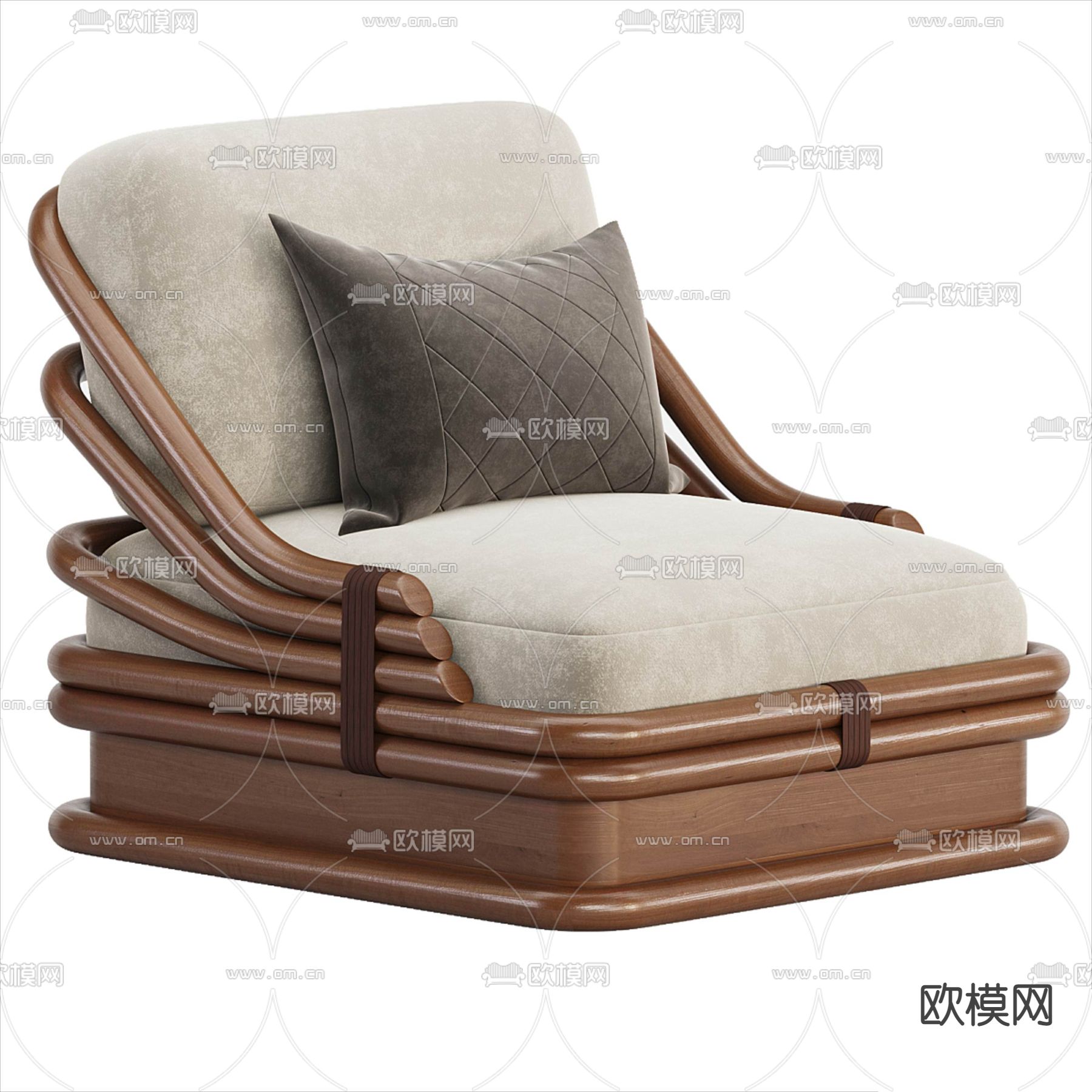 休闲沙发3d模型下载