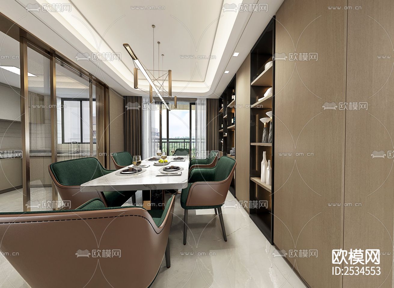 家装CAD施工图下载（渲染图5）