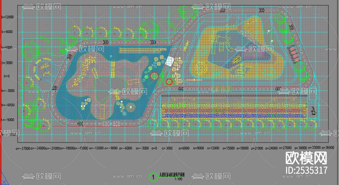 儿童乐园规划CAD图库下载（渲染图4）