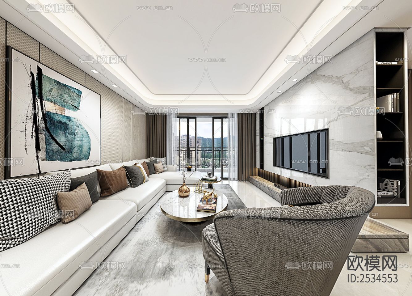 家装CAD施工图下载（渲染图4）