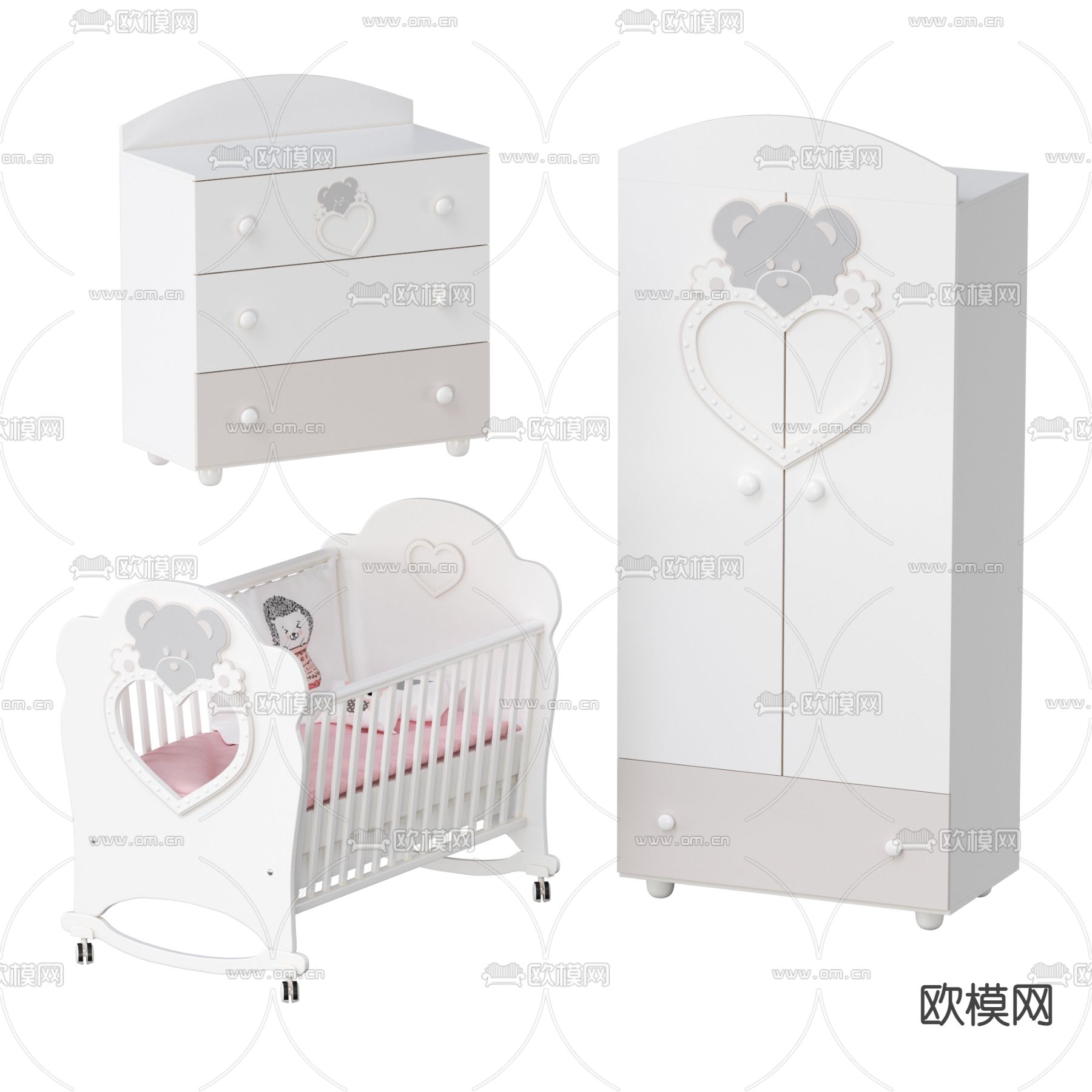儿童用品免费3d模型下载（渲染图2）