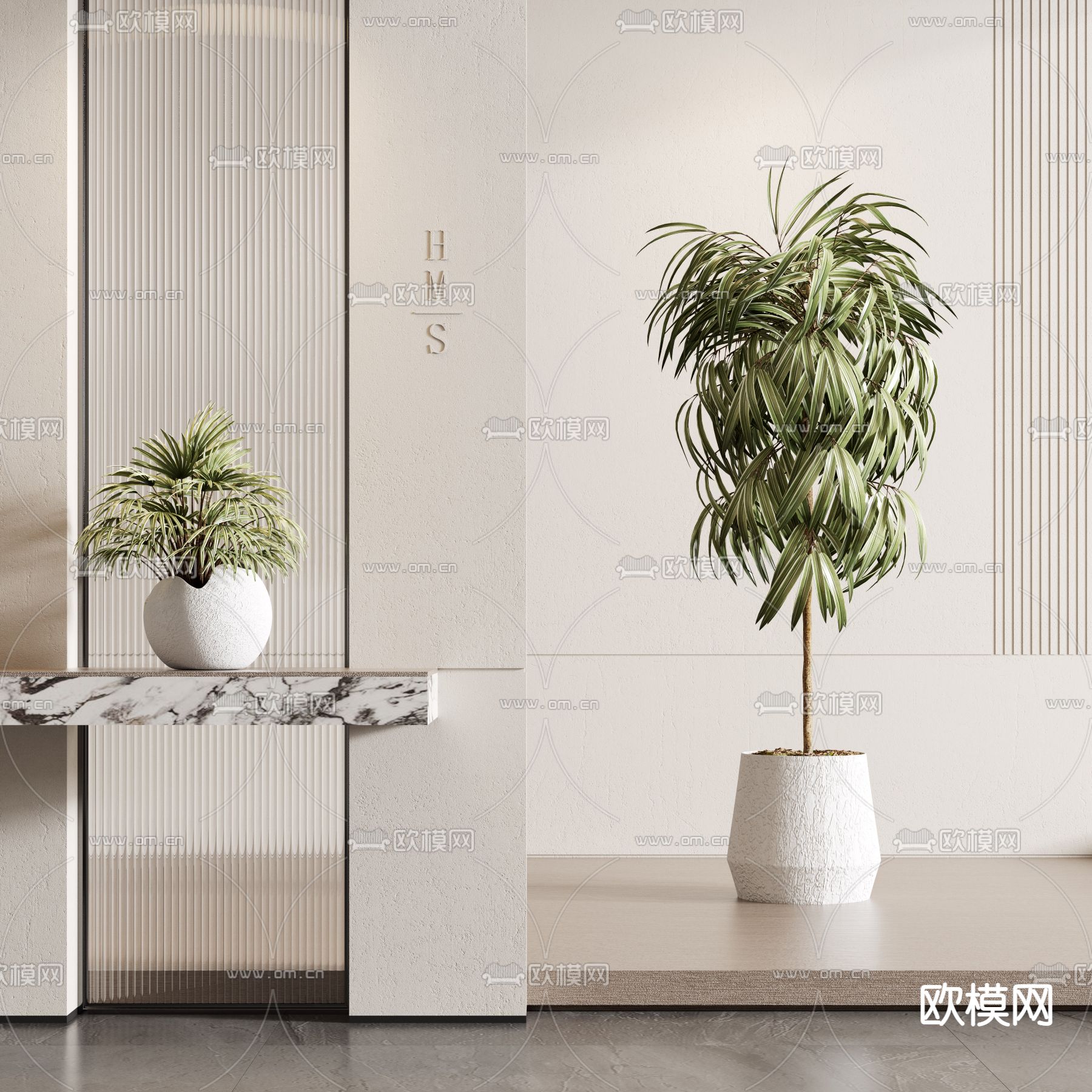 植物盆栽 盆景3d模型下载