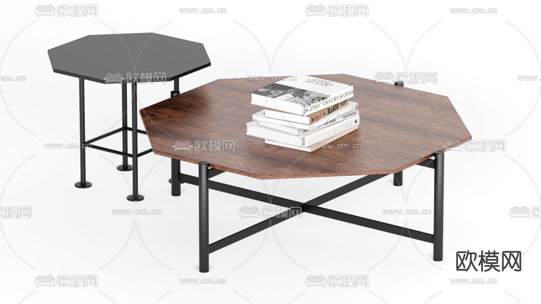 侘寂茶几su模型下载（渲染图1）