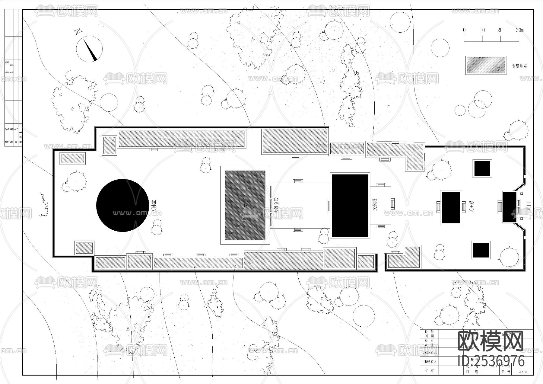 涞水金山寺大雄宝殿建筑CAD施工图下载（渲染图1）