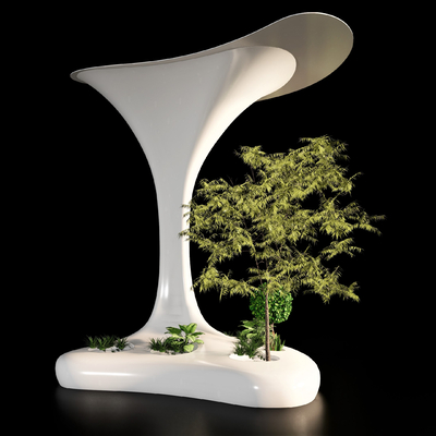  卡座沙发 公共长凳su模型 