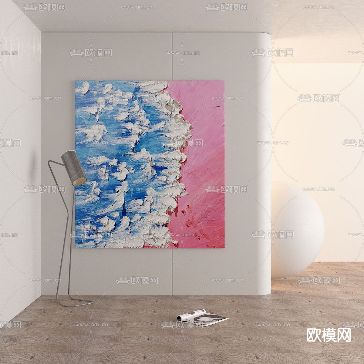 北欧装饰画 挂画3d模型下载