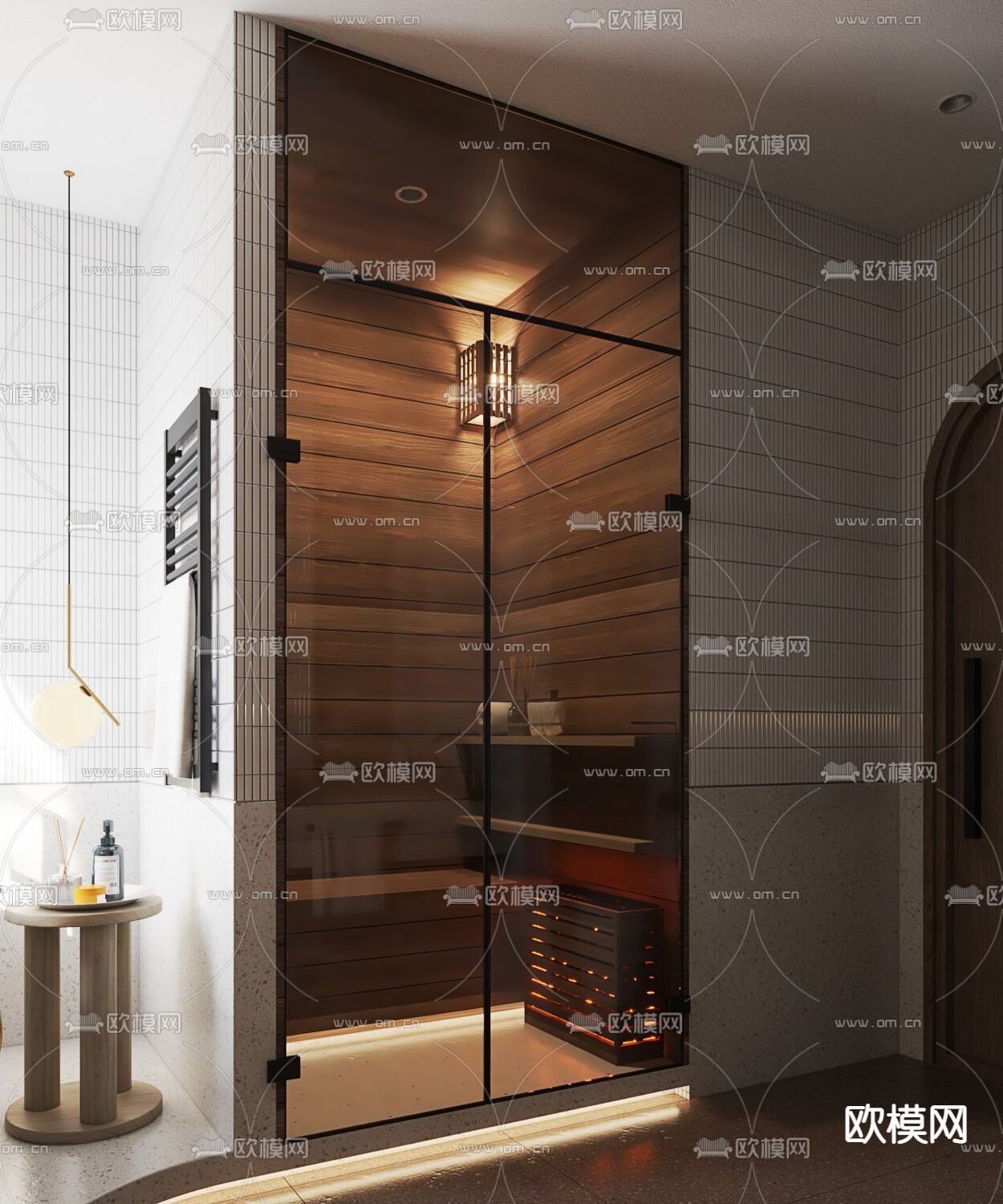 北欧卫生间 浴室su模型下载（渲染图2）