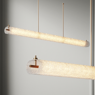  长吊灯 办公吊灯su模型 