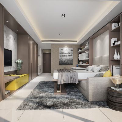  现代公寓su模型 