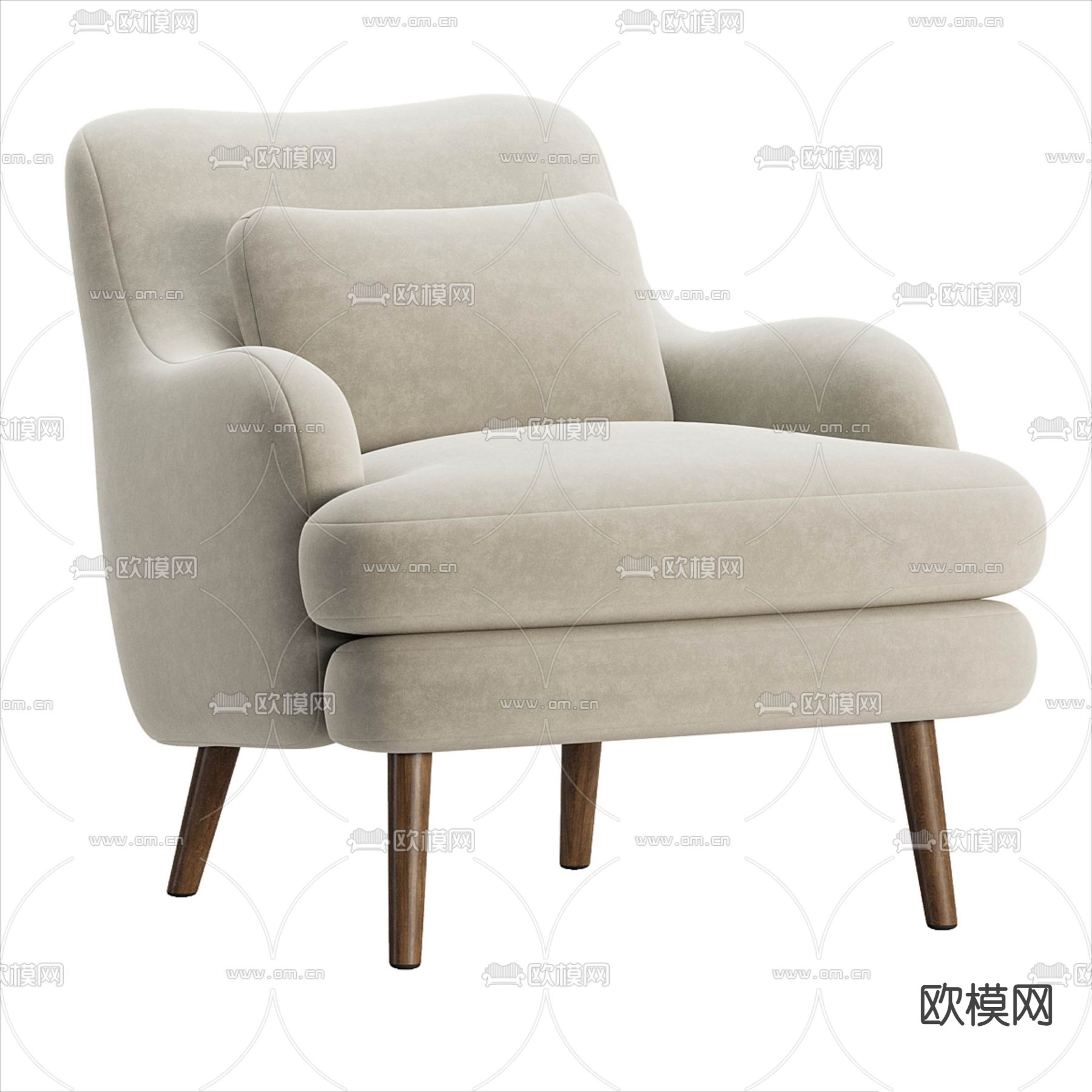 Sophie 休闲椅3d模型下载