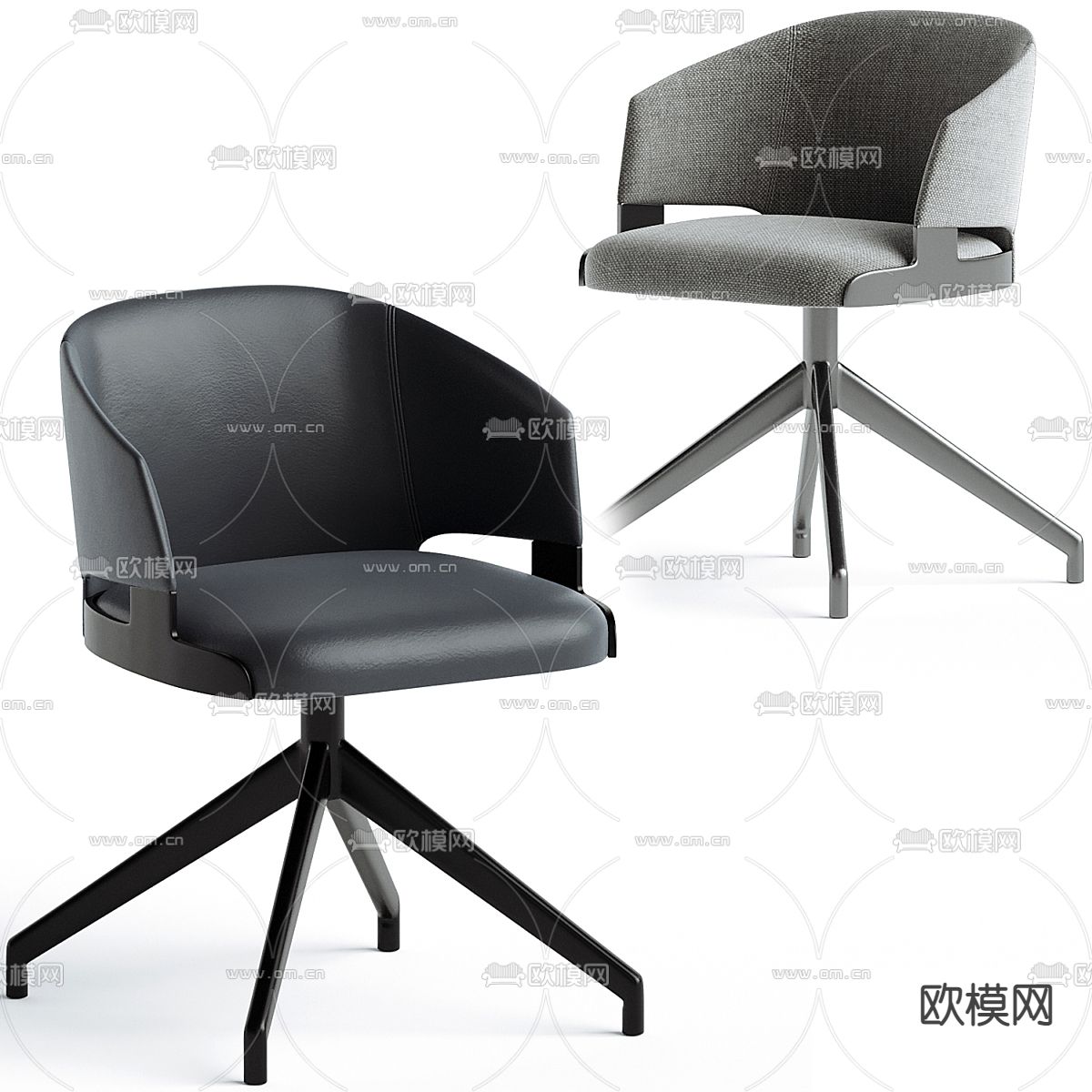 意大利 Potocco 办公椅3d模型下载（渲染图1）