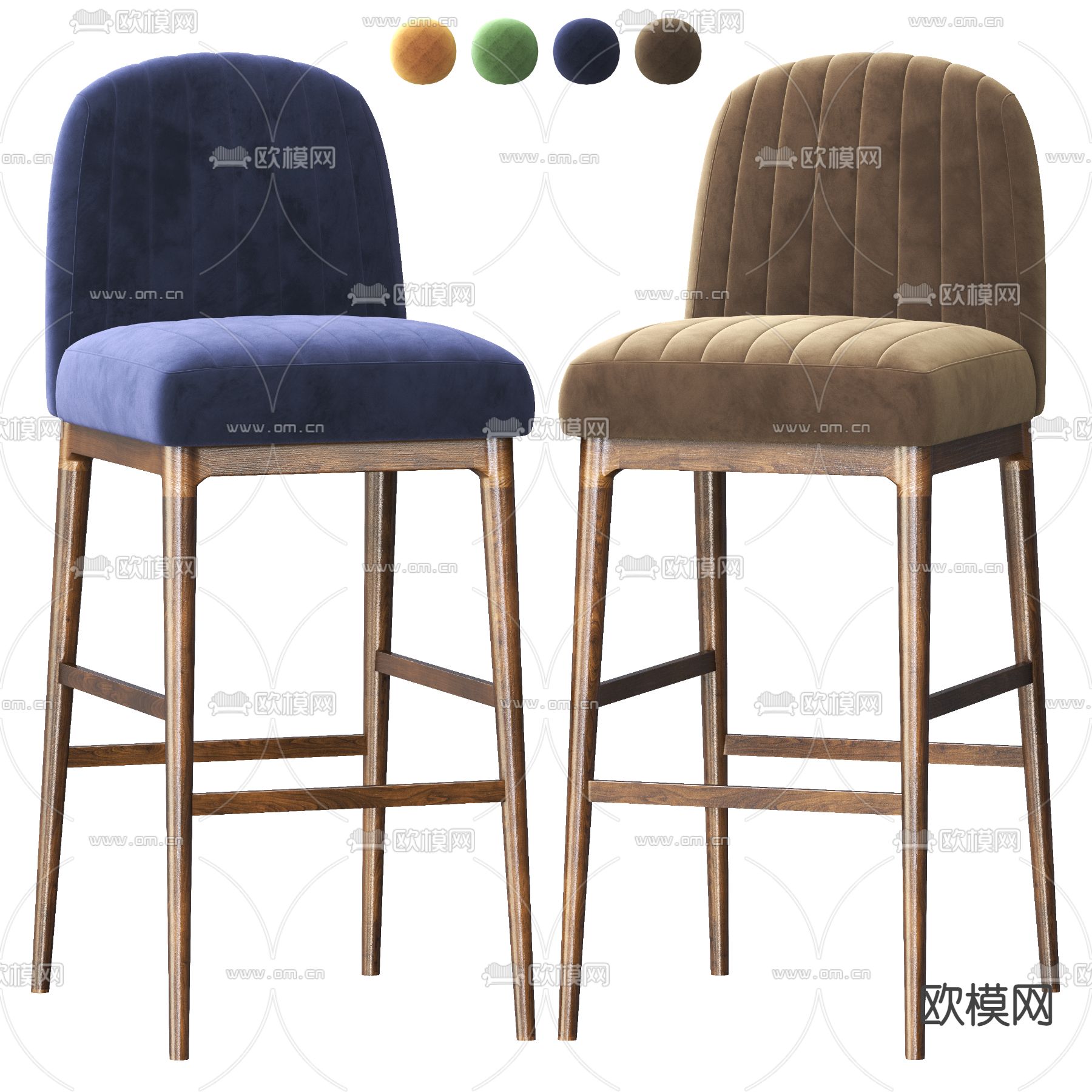 Parigi 吧椅 吧凳3d模型下载（渲染图2）