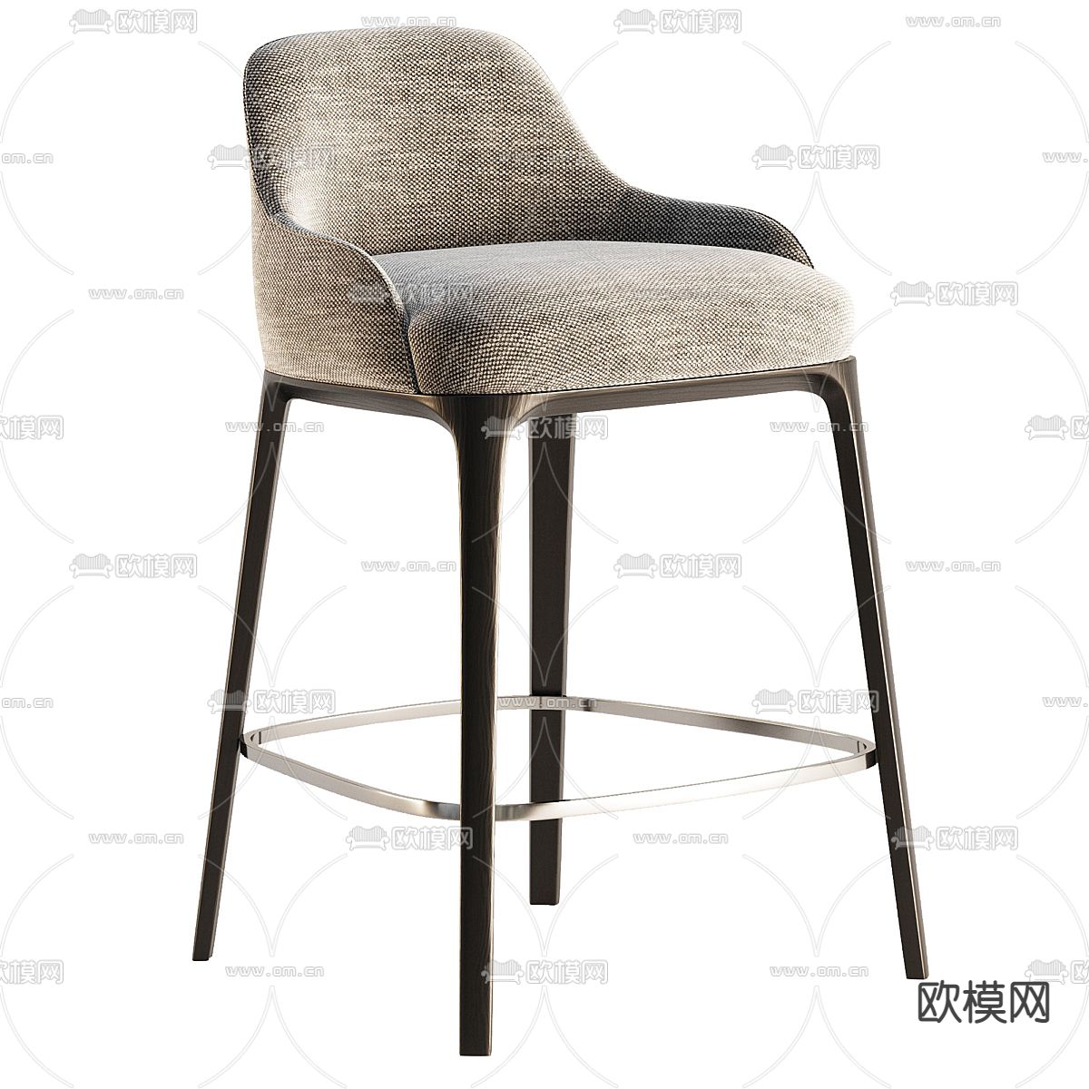 Minotti 吧椅 吧凳3d模型