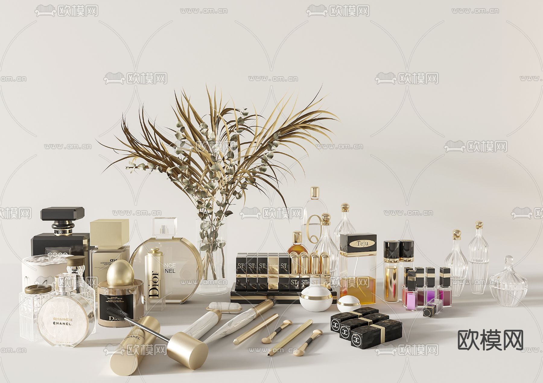 化妆品 护肤品 香水3d模型下载