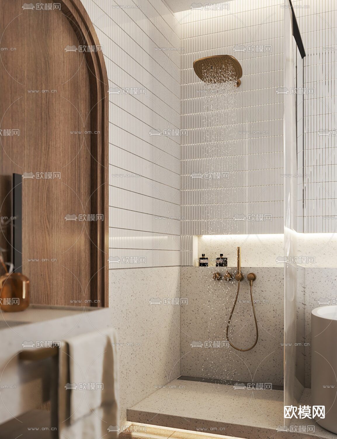 北欧卫生间 浴室su模型下载（渲染图3）