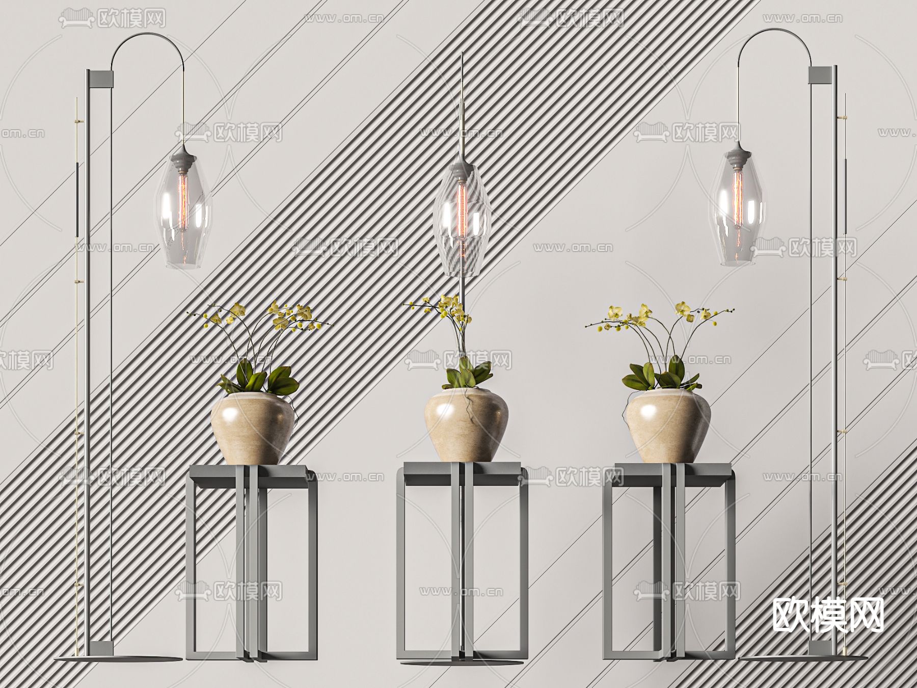 落地灯3d模型下载