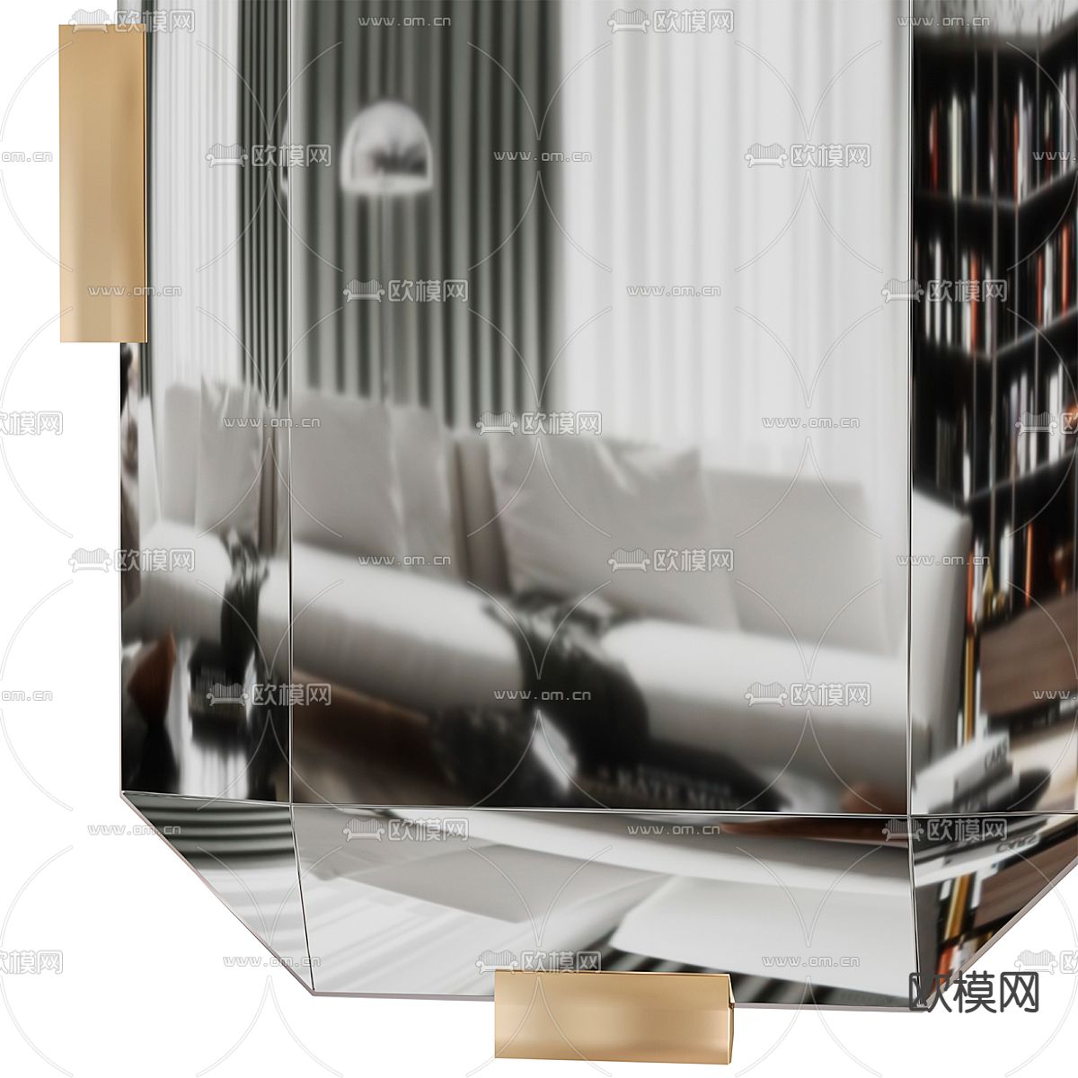 装饰镜 镜子3d模型下载（渲染图3）