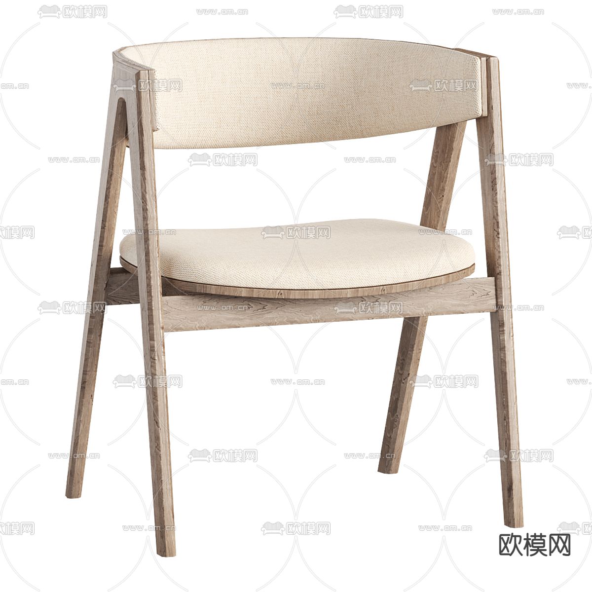 Parladesign 北欧单椅 椅子3d模型下载（渲染图1）