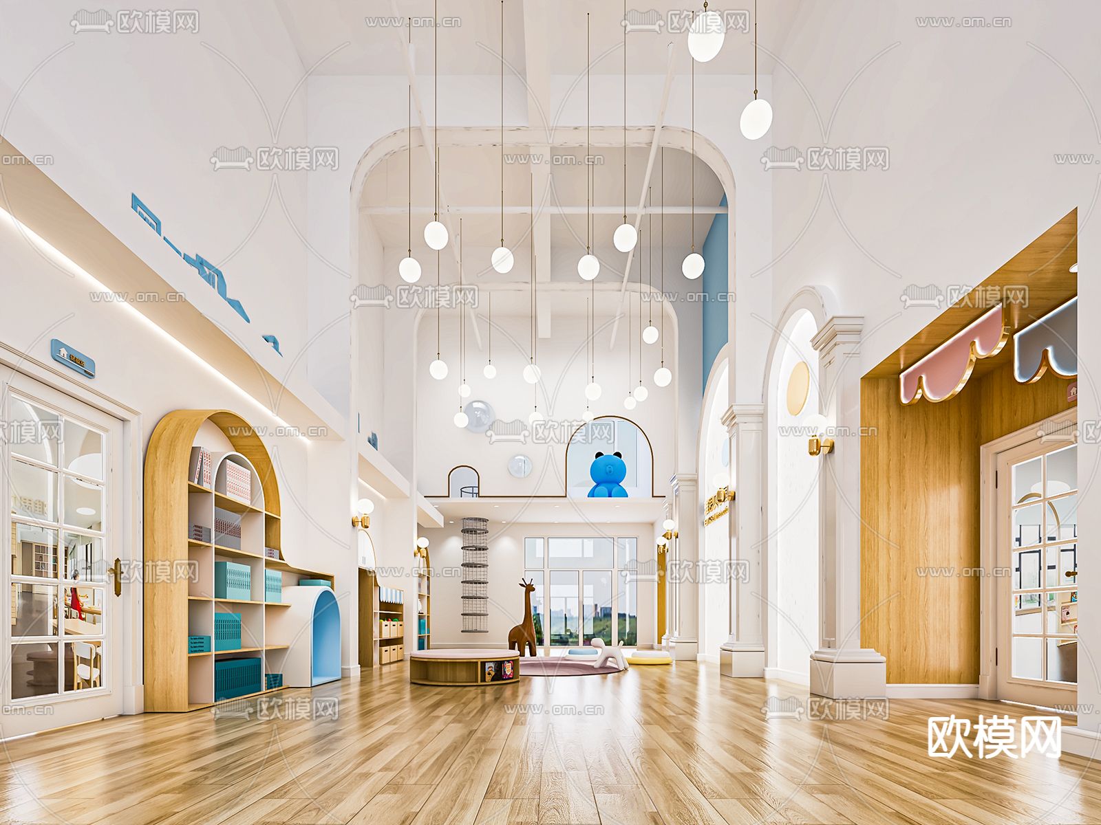幼儿园娱乐室 活动室3d模型下载