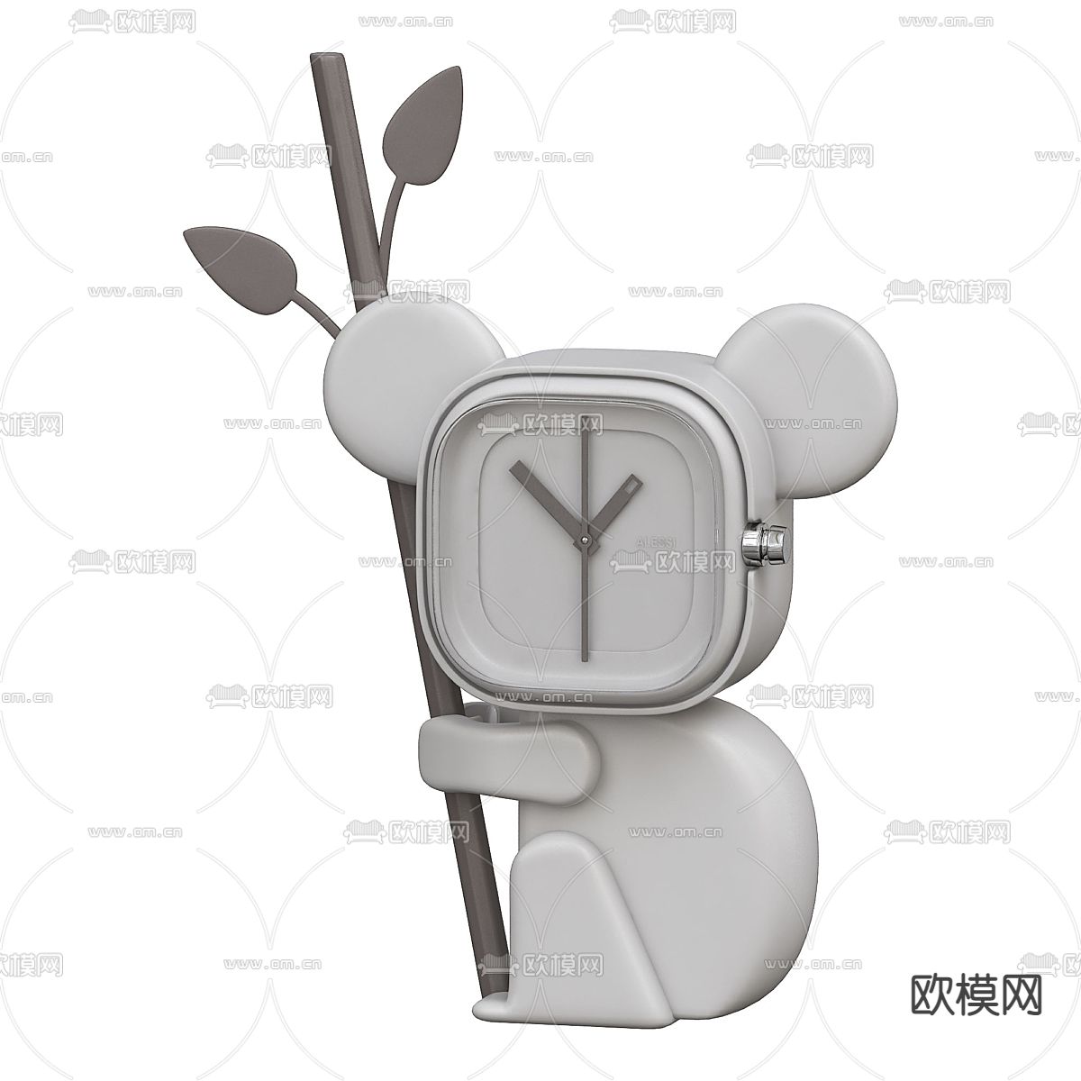 卡通闹钟 钟表3d模型