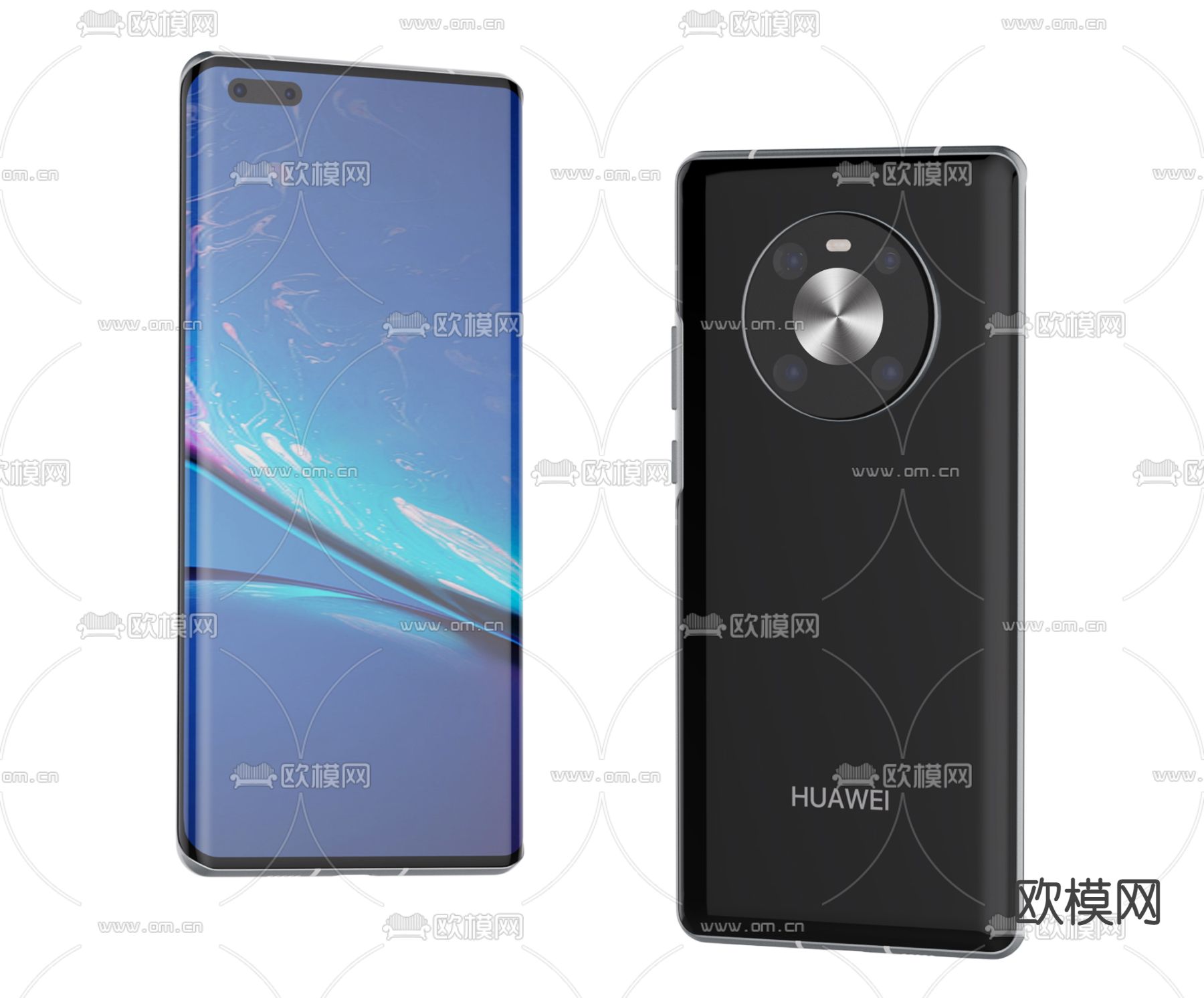 华为手机 智能手机3d模型下载