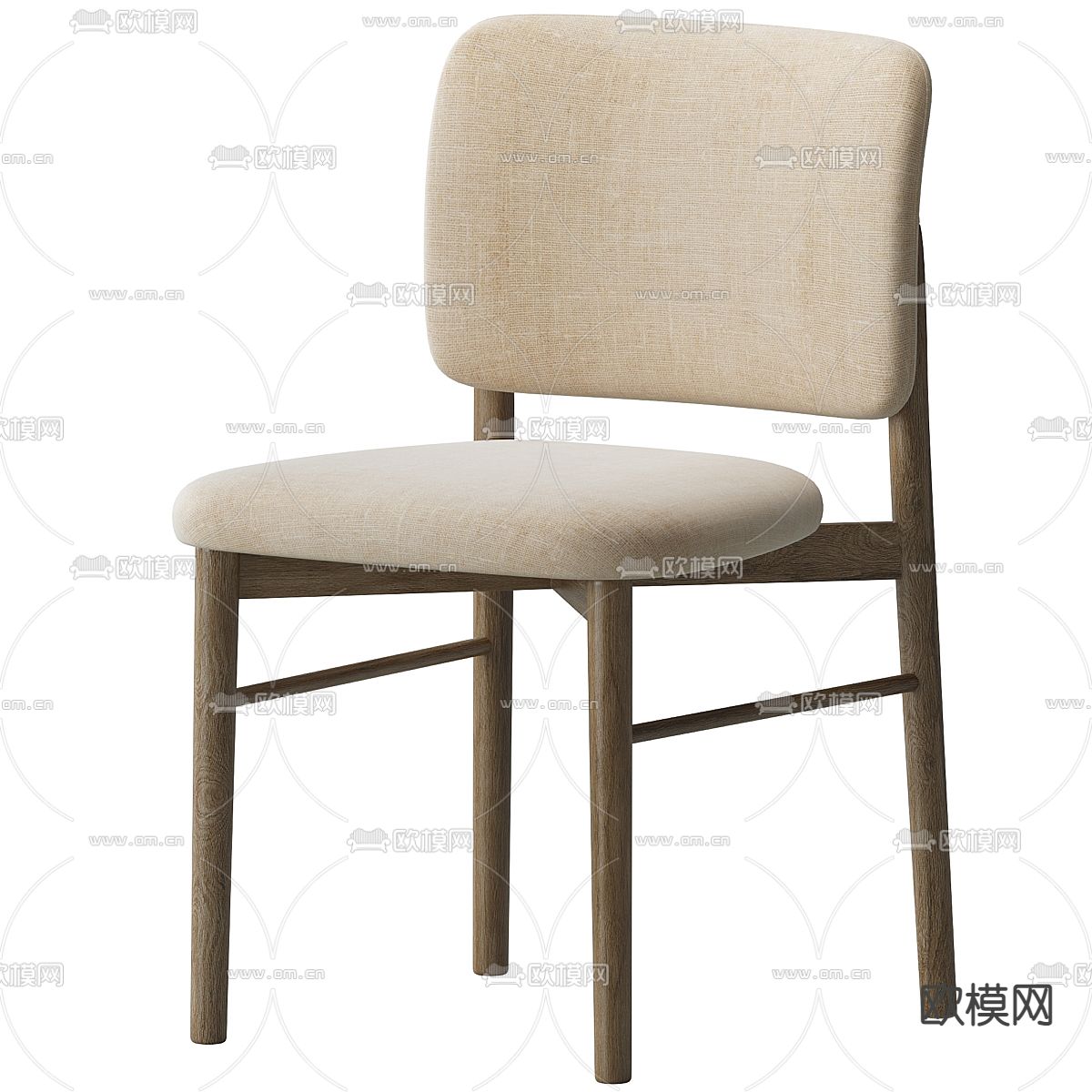 Cassina 单椅 餐椅3d模型下载（渲染图2）