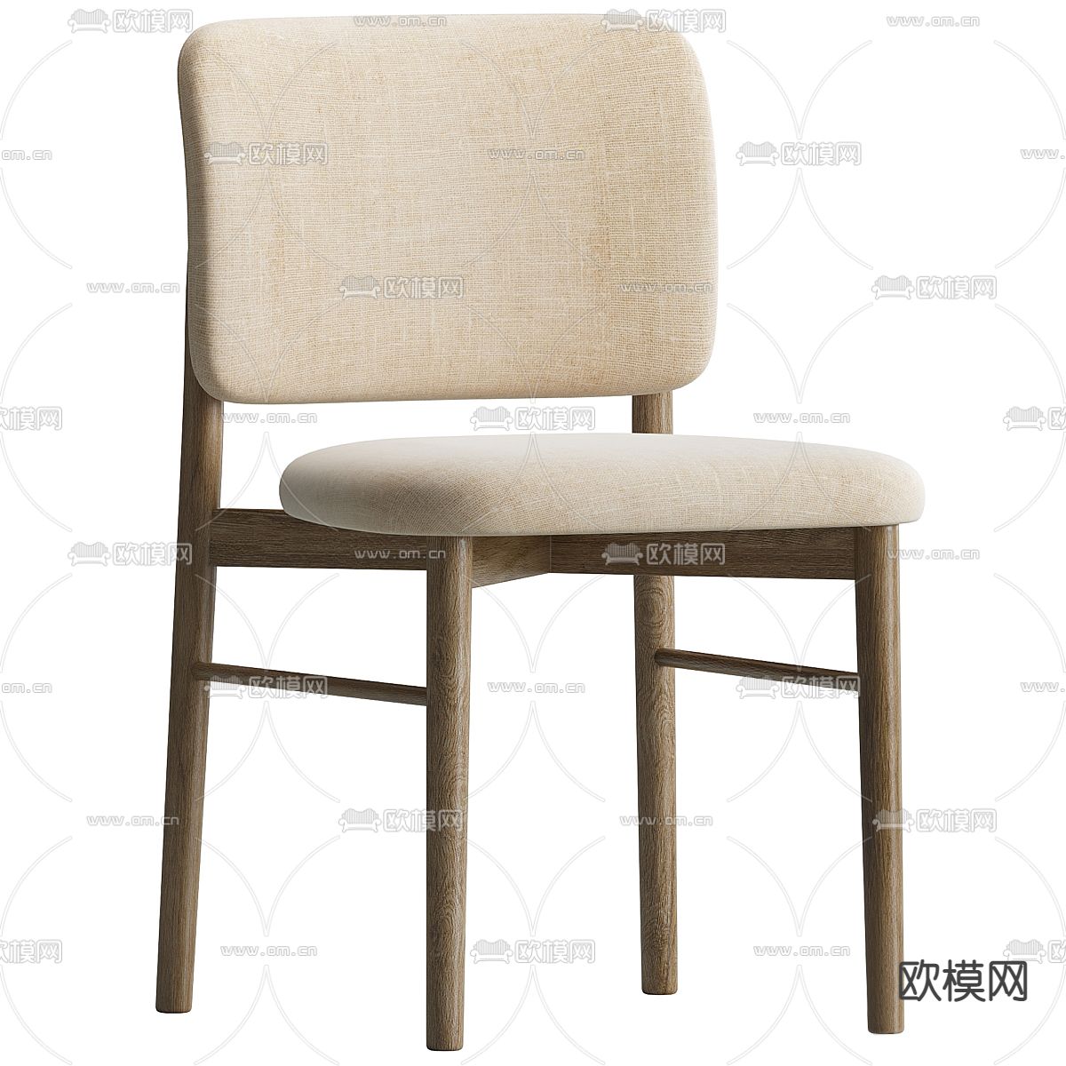 Cassina 单椅 餐椅3d模型下载（渲染图1）