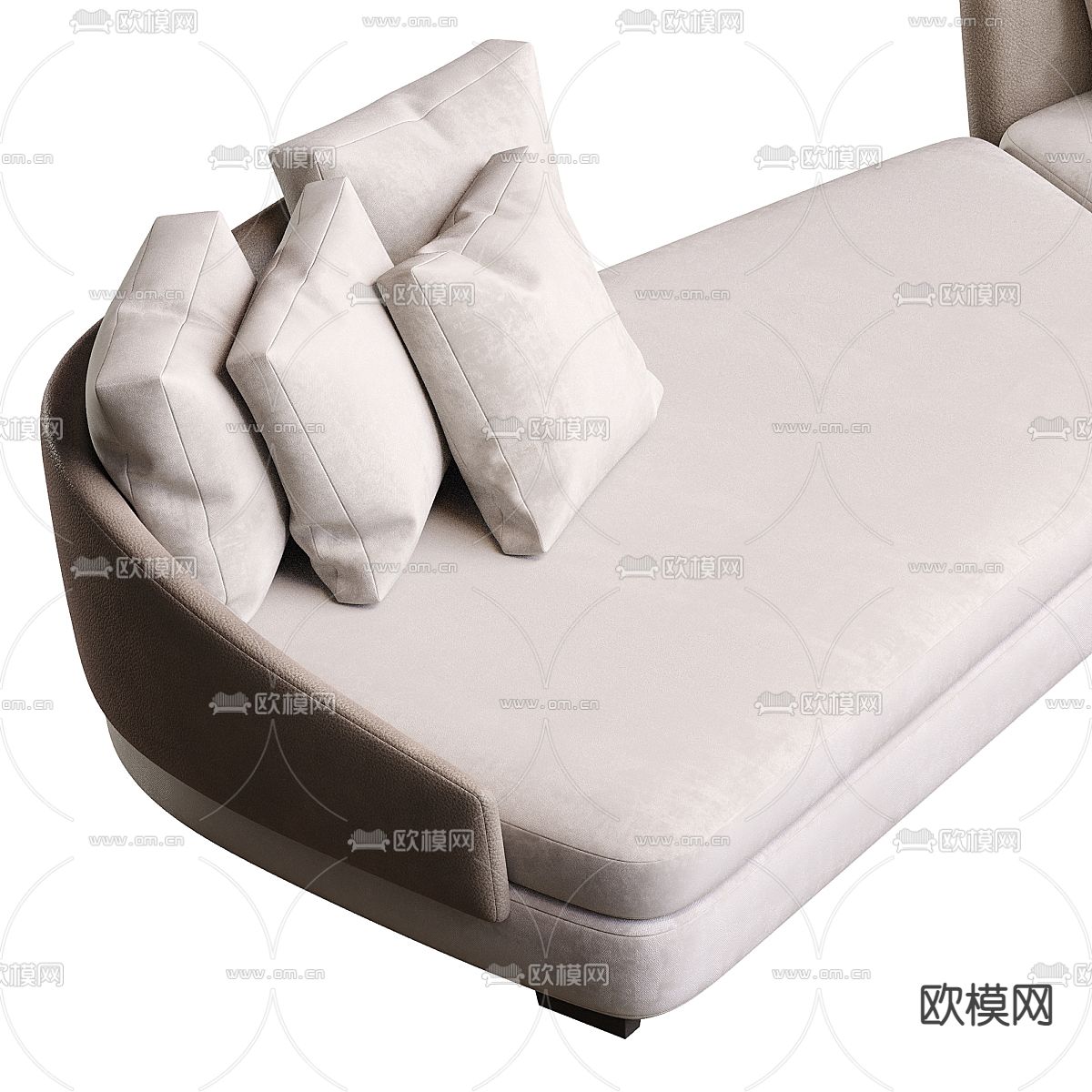 Minotti 转角沙发3d模型下载（渲染图4）