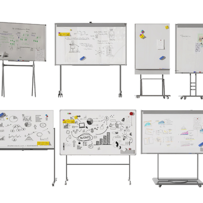  办公白板 写字板 画板su模型 