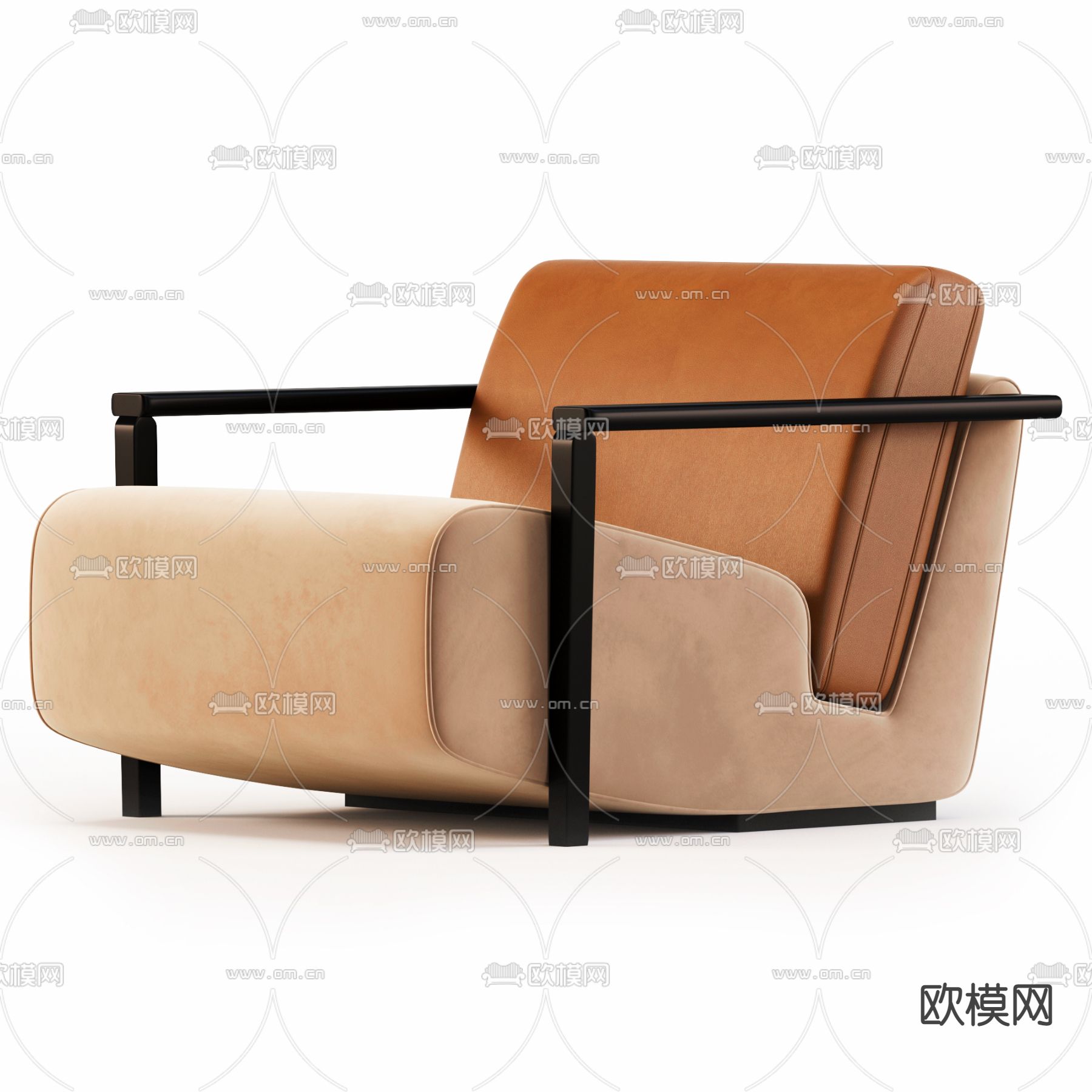 Franck 休闲沙发3d模型下载