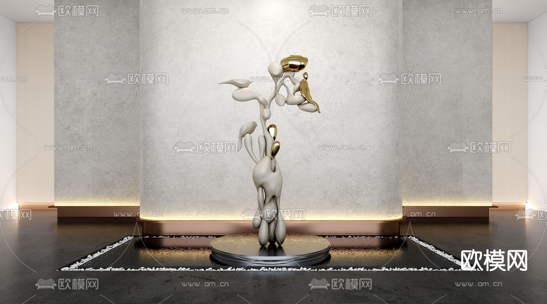 抽象雕塑 艺术摆件3d模型下载