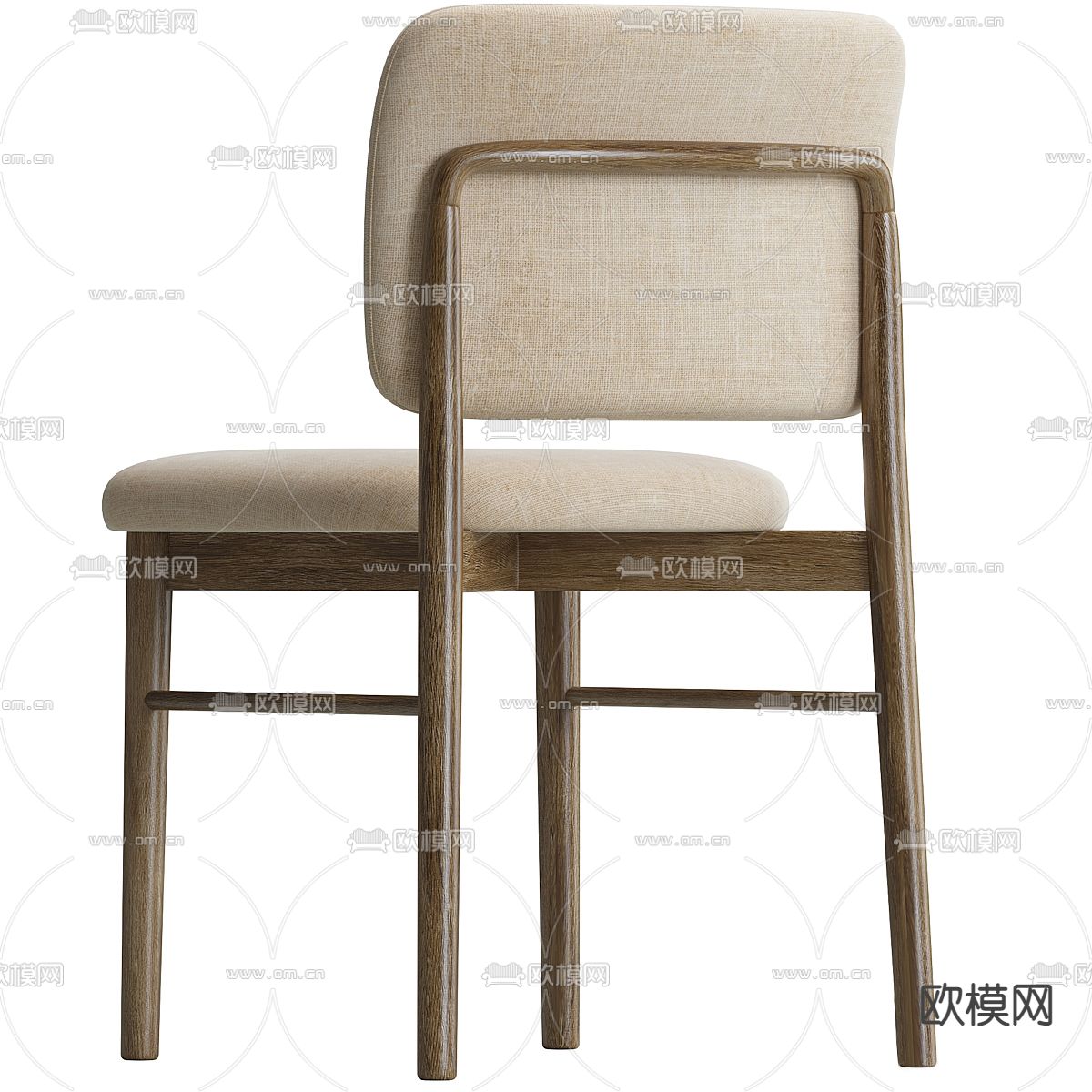 Cassina 单椅 餐椅3d模型下载（渲染图3）