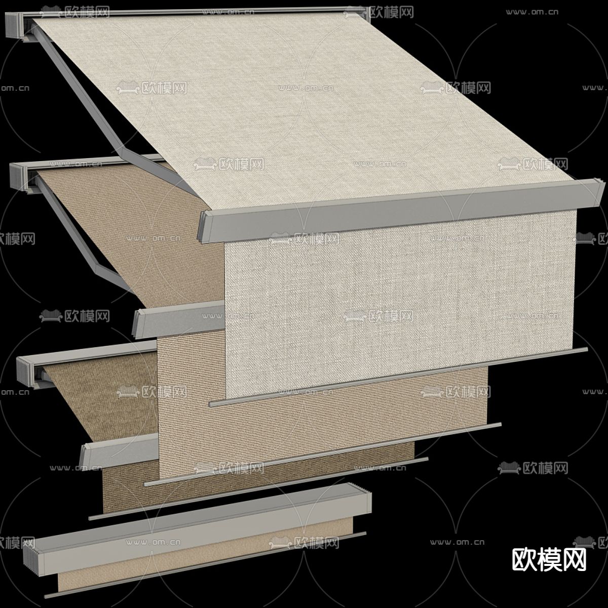 遮阳棚 遮雨棚3d模型下载
