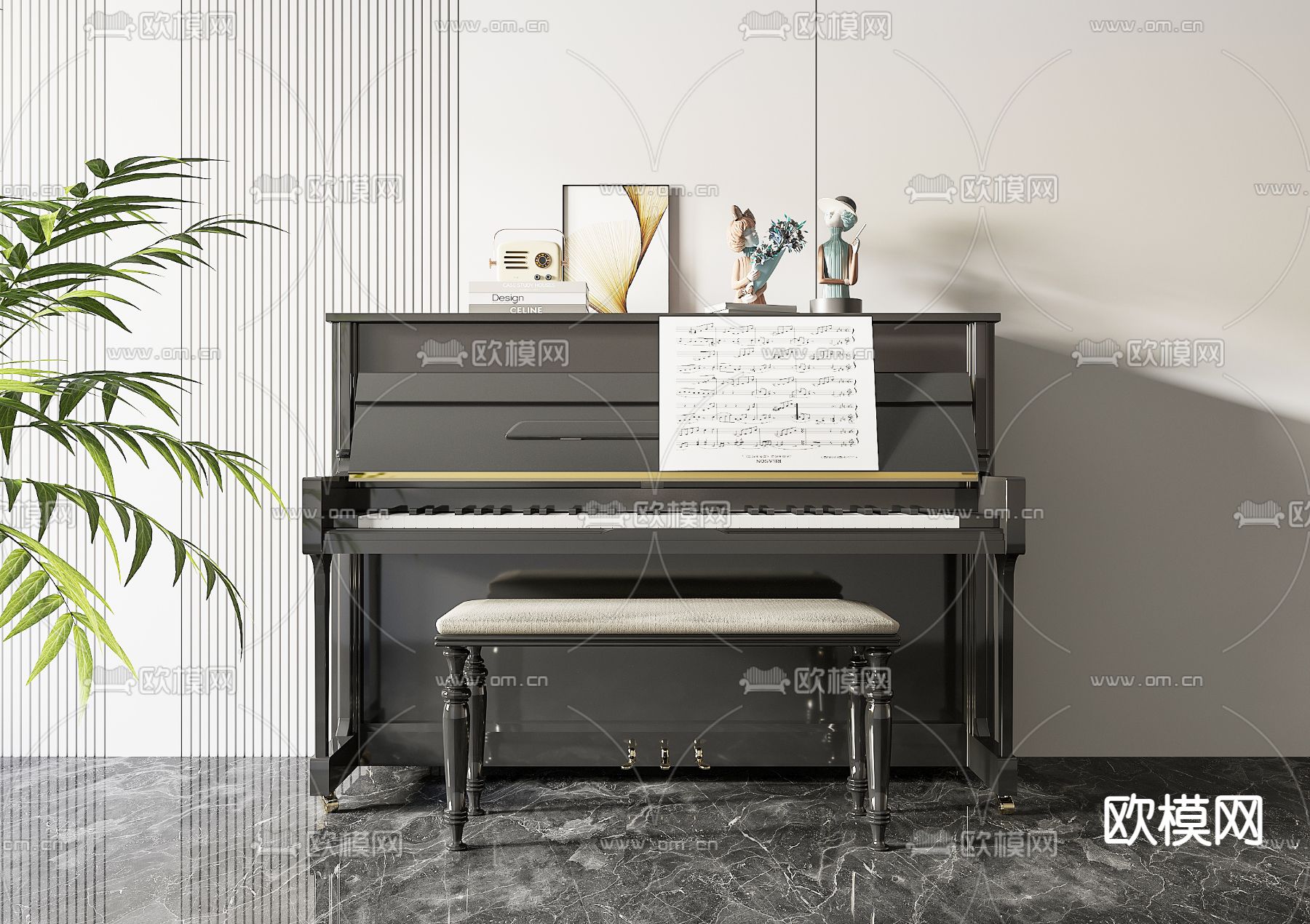 钢琴3d模型下载