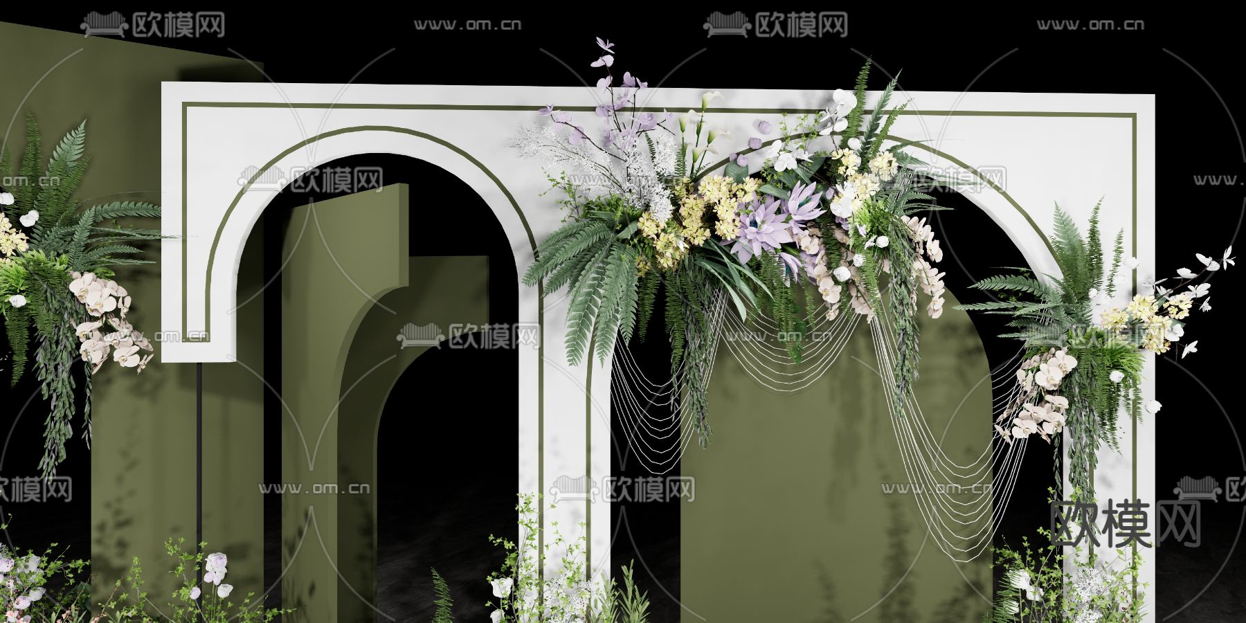 婚礼美陈su模型下载（渲染图3）