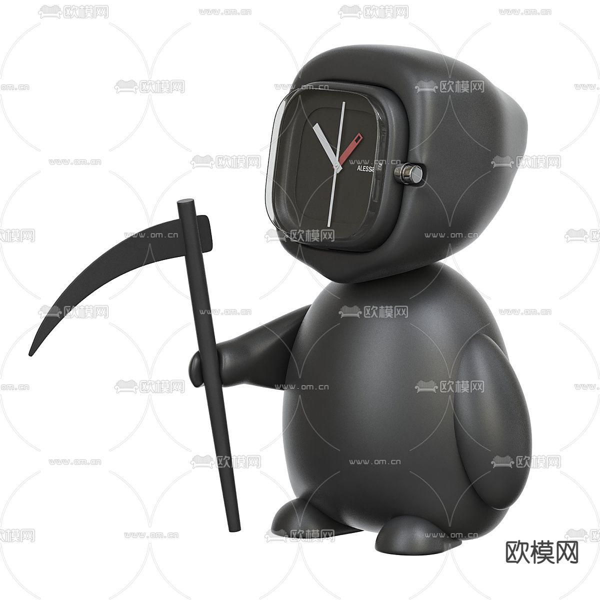 卡通闹钟 钟表3d模型