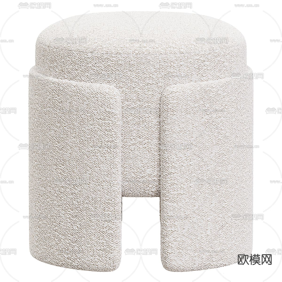 沙发凳 凳子3d模型下载（渲染图1）