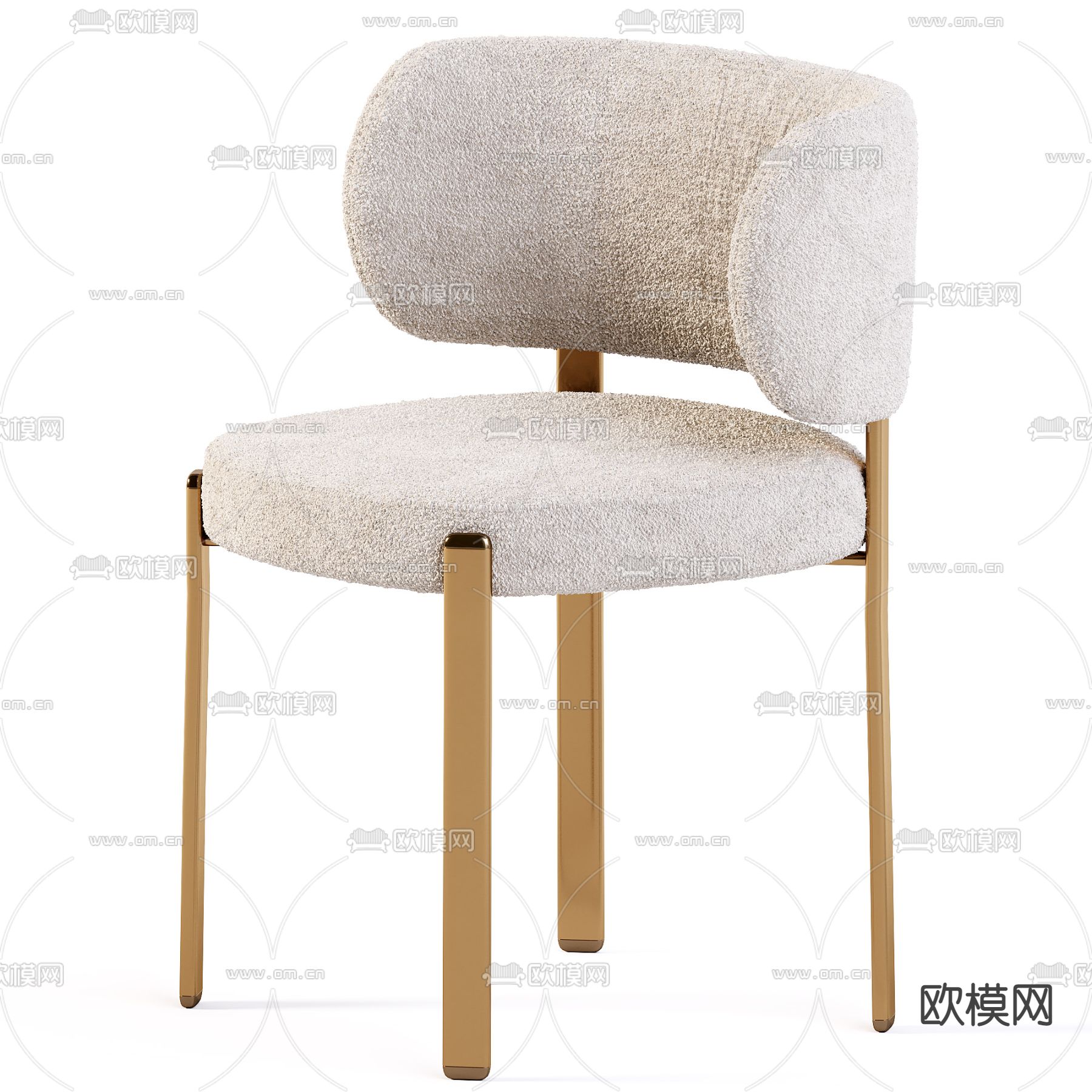 Turri 现代椅子 餐椅3d模型下载（渲染图3）